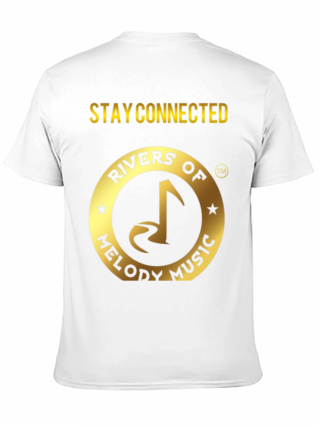 Rivers of Melody Music Black T-Shirt