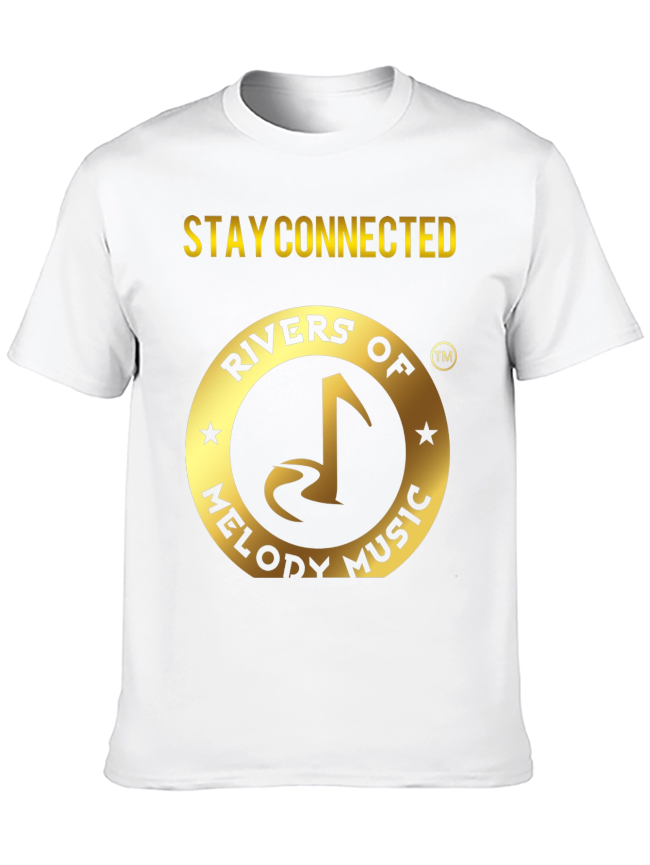 Rivers of Melody Music Black T-Shirt