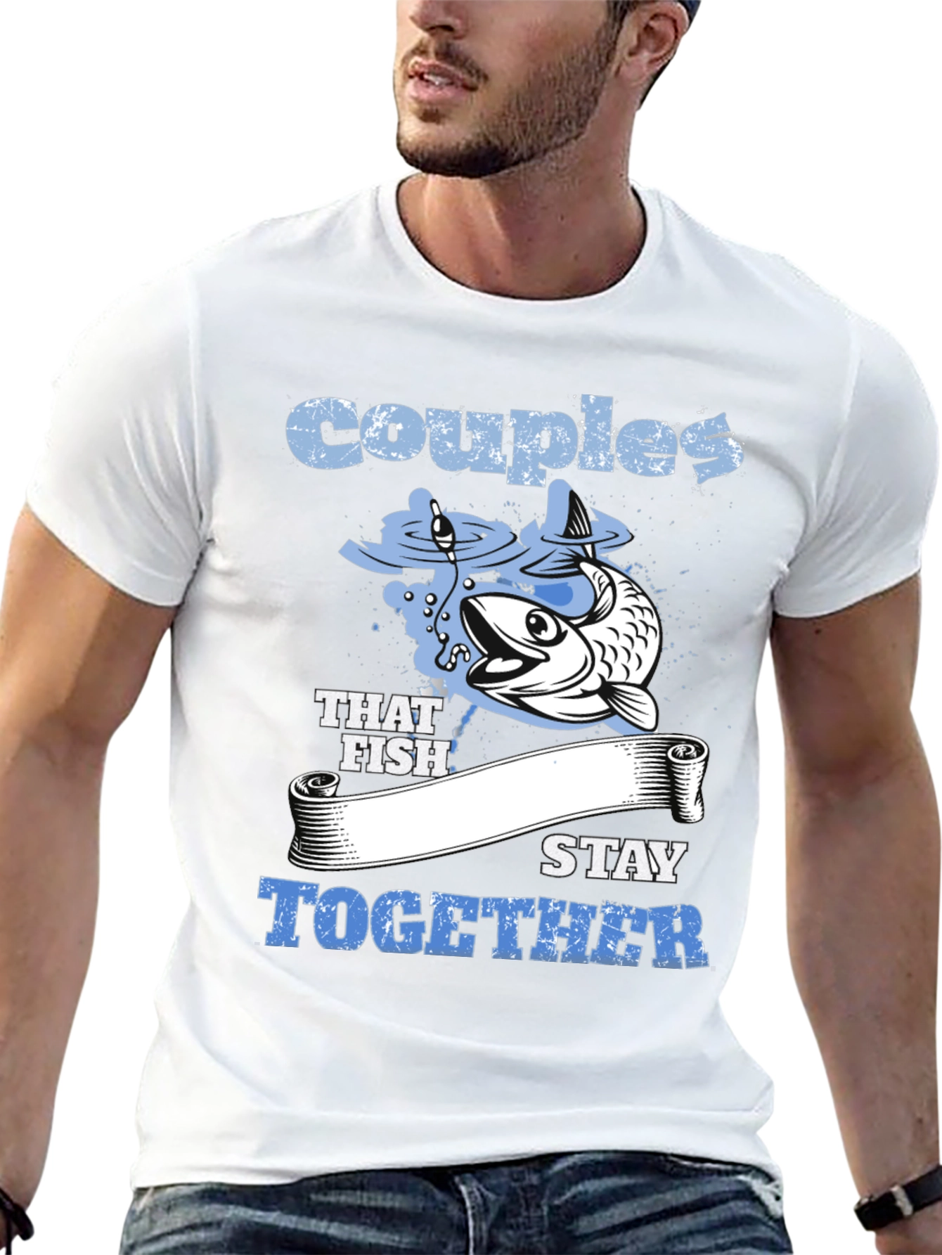 Couples That Fish Stay Together Graphic Tee