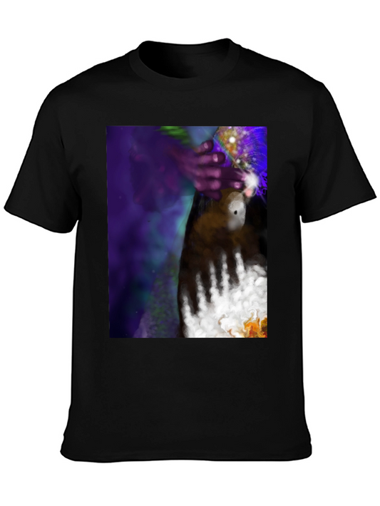 Abstract Hand Art Tee - Black