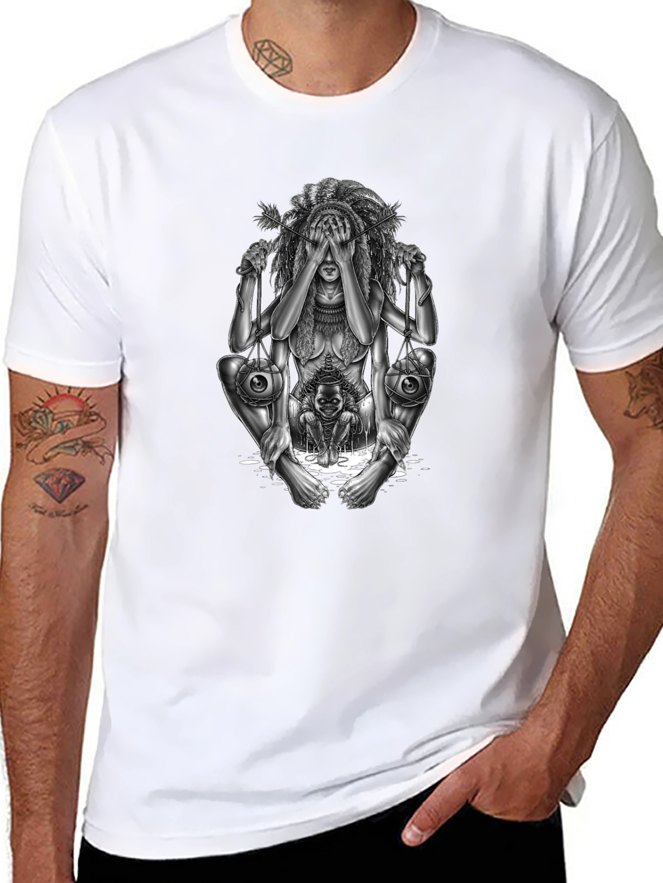 Unique Graphic Tee - Artistic Statement Piece
