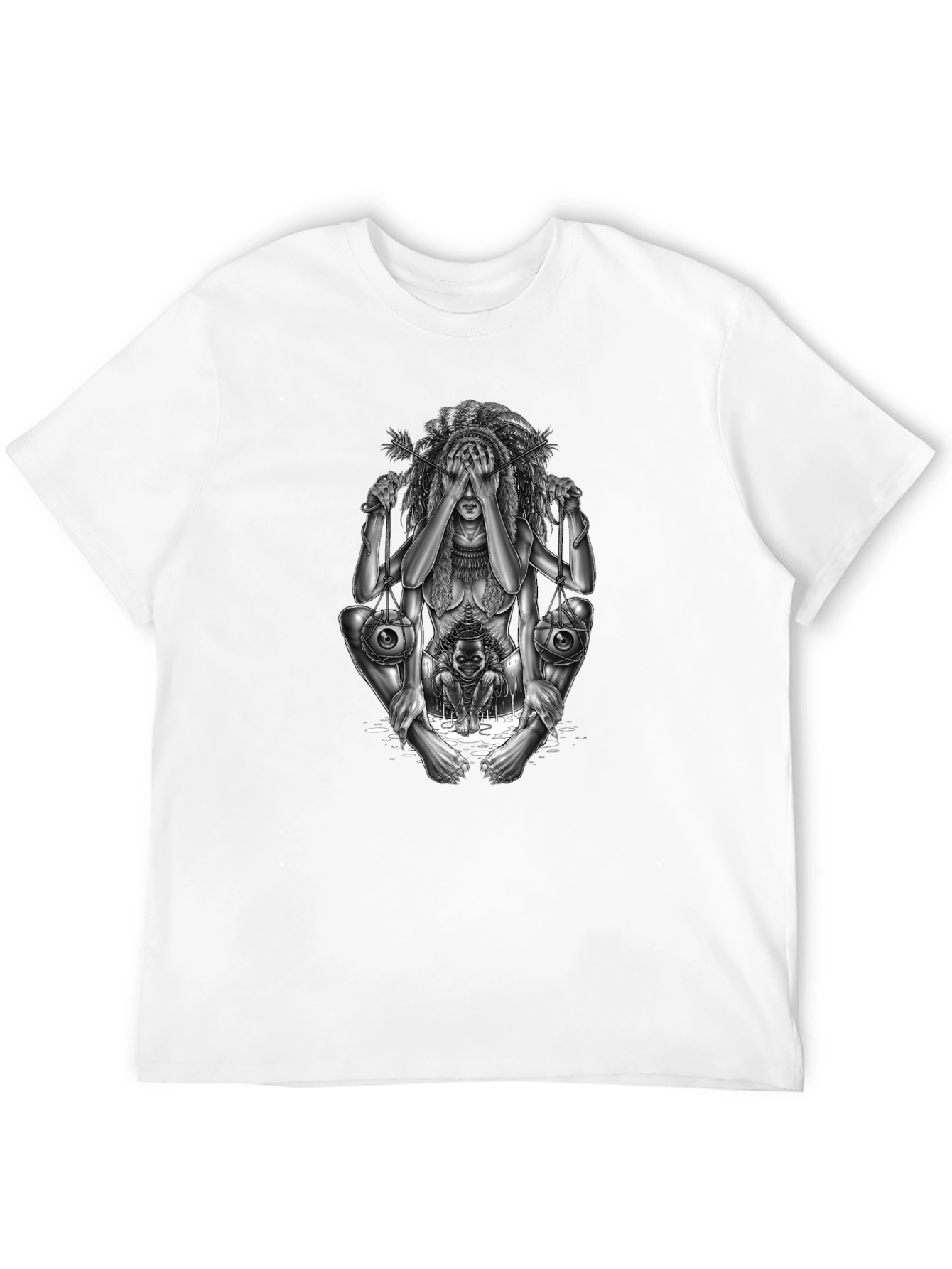 Unique Graphic Tee - Artistic Statement Piece