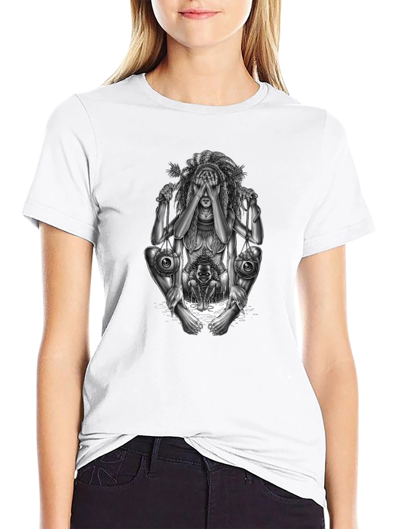 Unique Graphic Tee - Artistic Statement Piece
