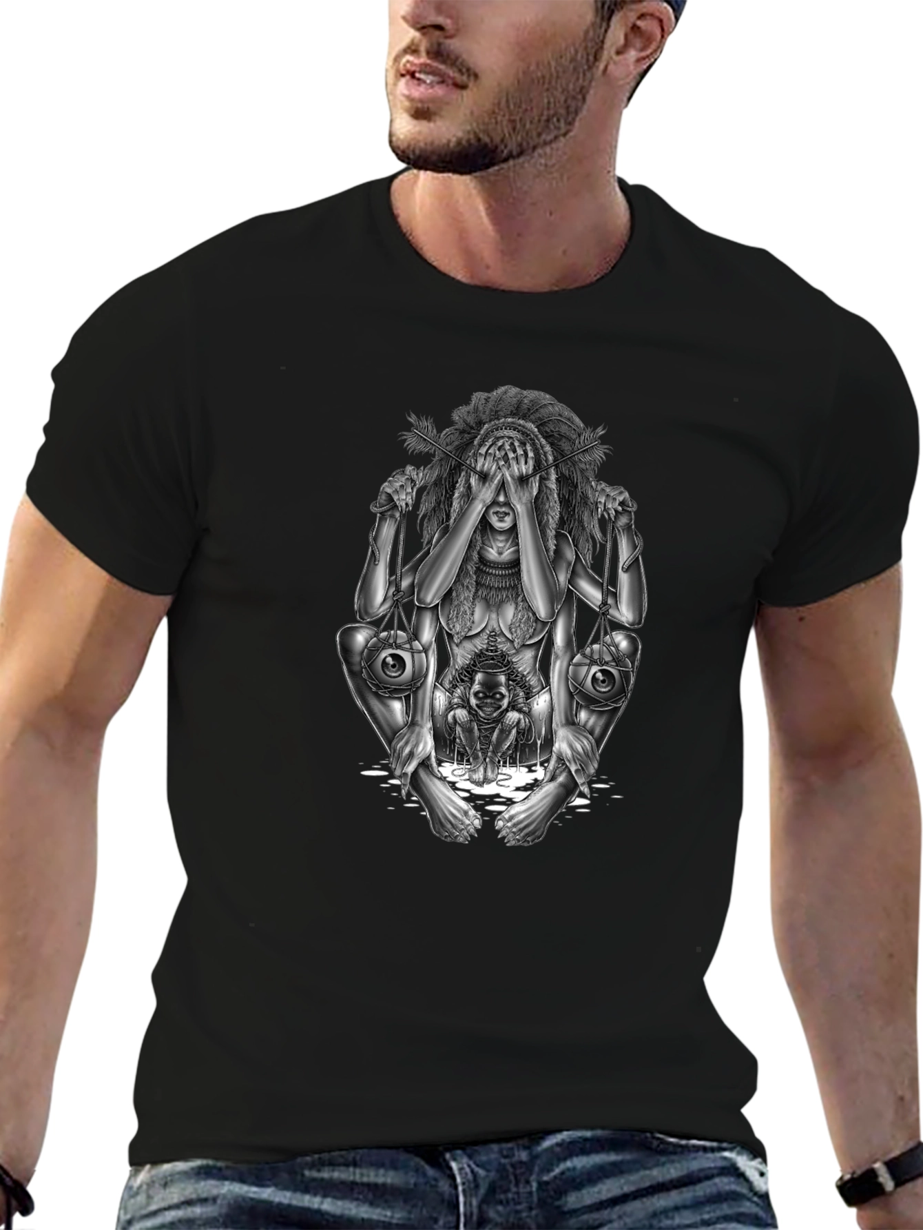 Unique Graphic Tee - Artistic Statement Piece