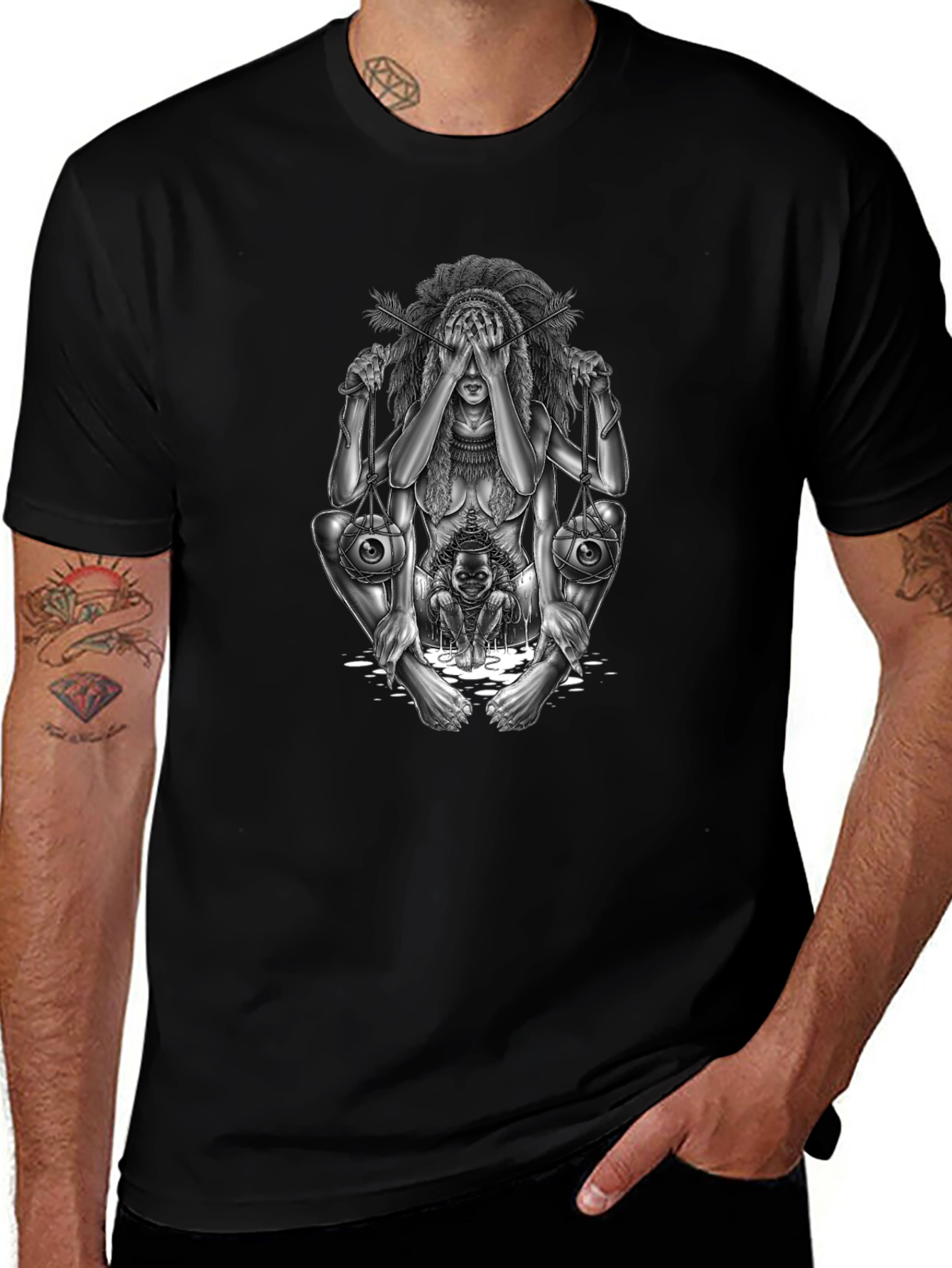 Unique Graphic Tee - Artistic Statement Piece