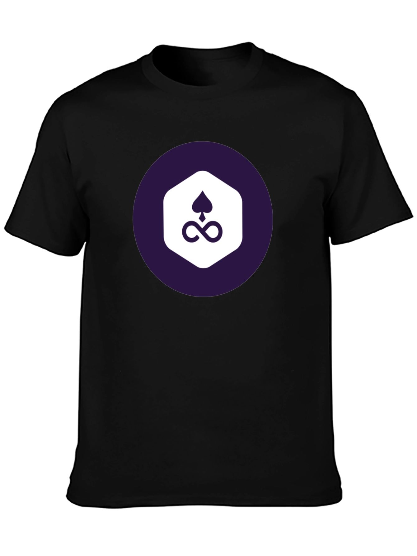 Stylish Black Tee with Unique Graphic Design