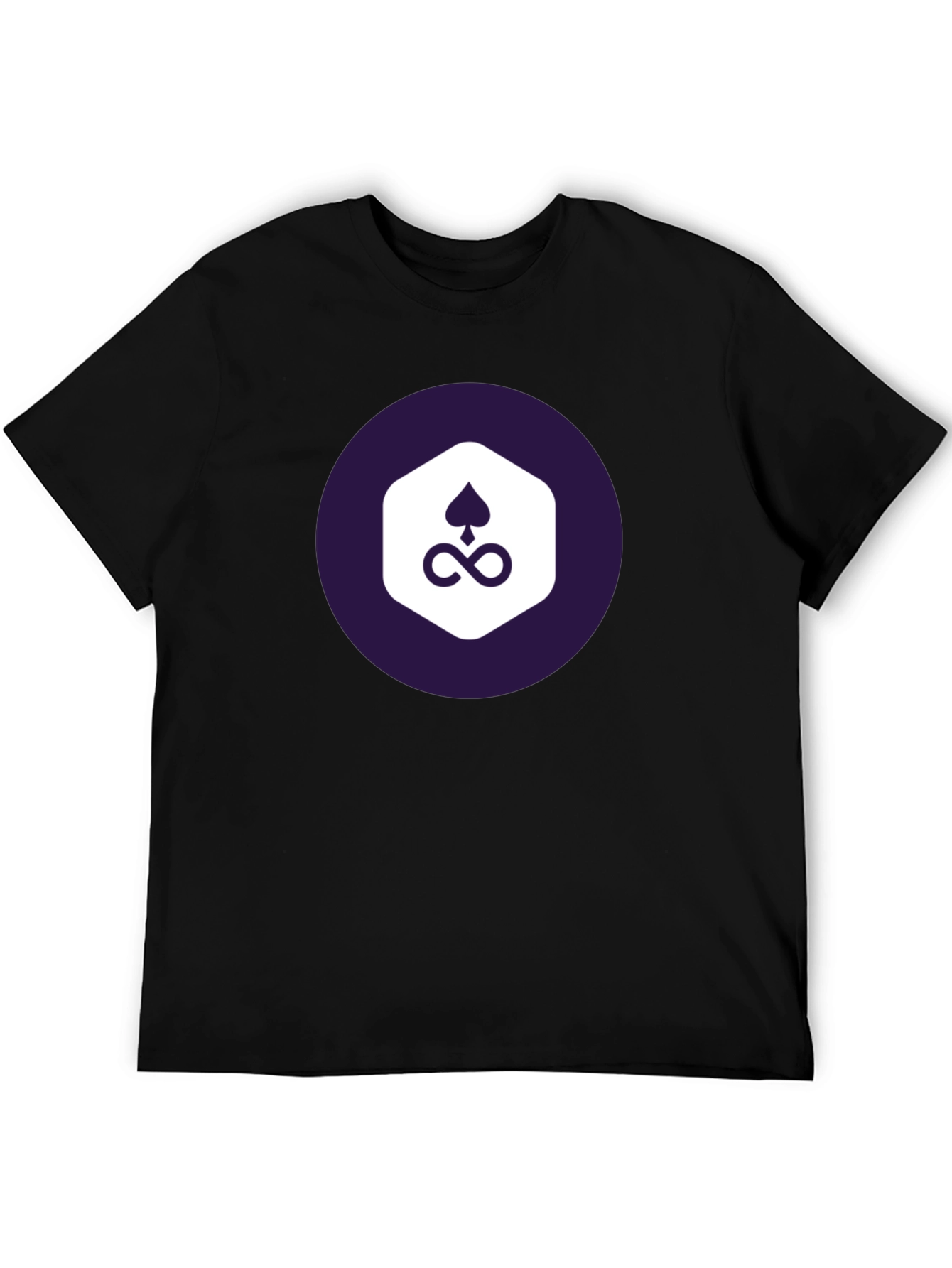 Stylish Black Tee with Unique Graphic Design