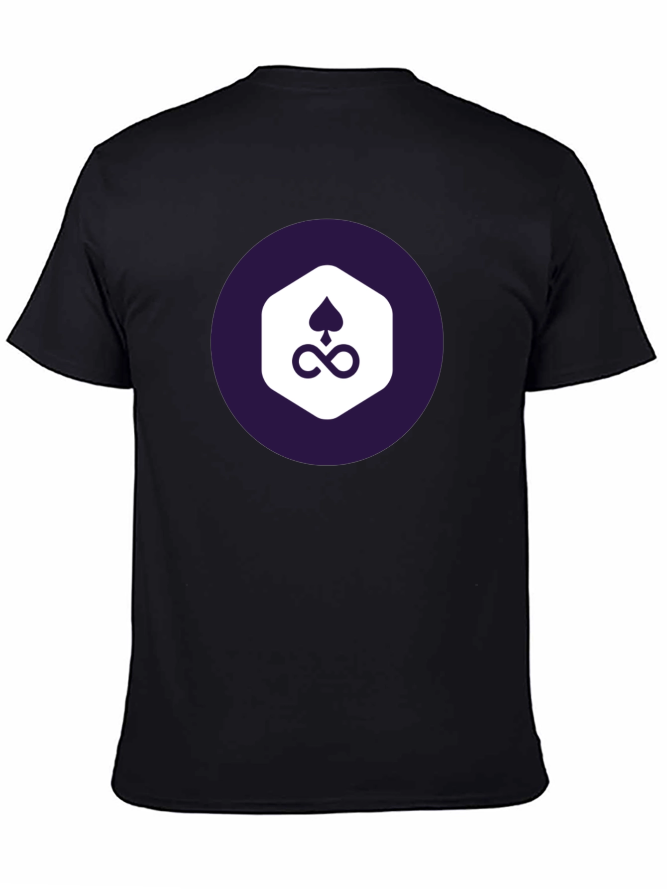 Stylish Black Tee with Unique Graphic Design