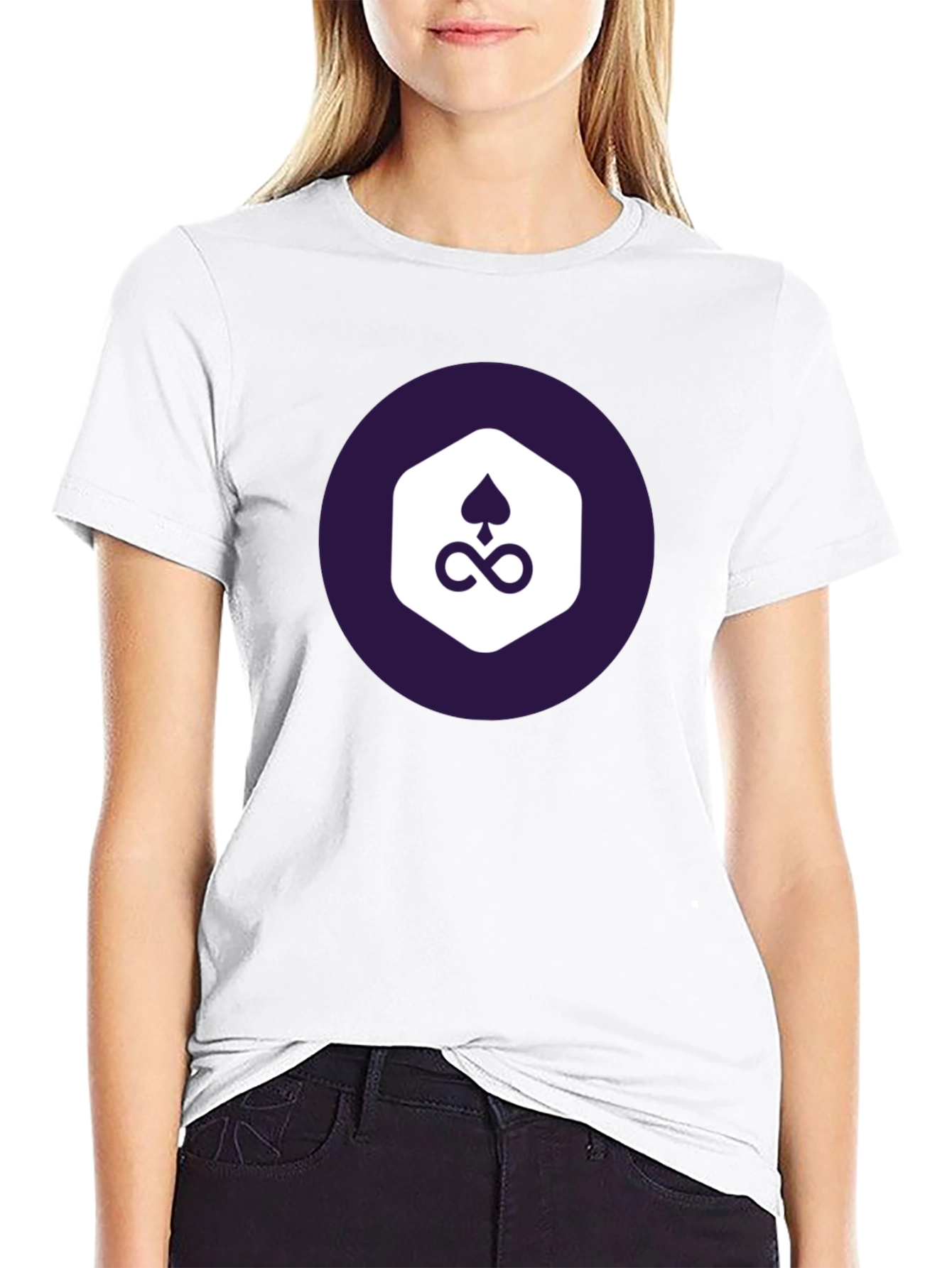 Stylish Black Tee with Unique Graphic Design