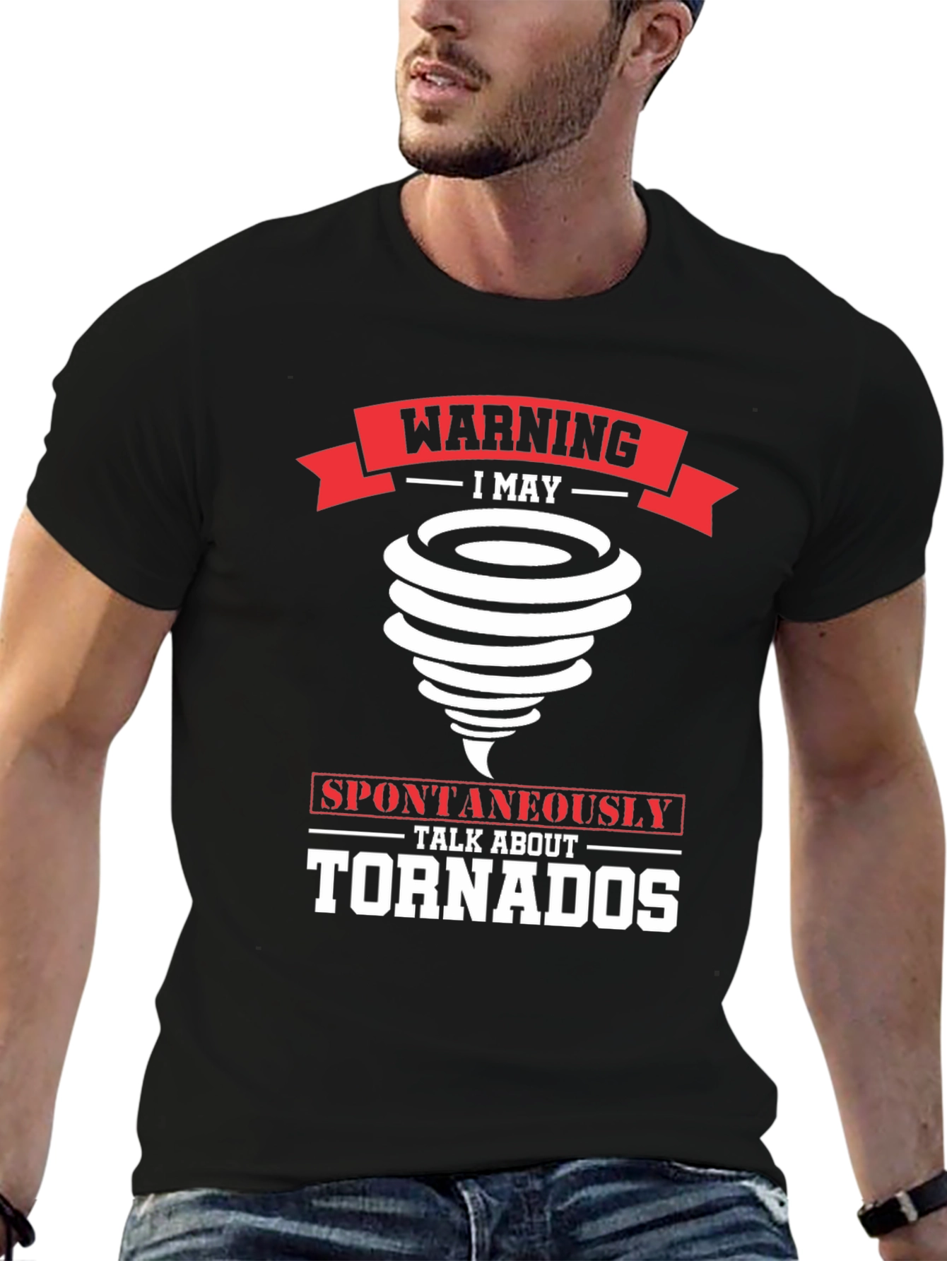 Warning Tornado Enthusiast Novelty T-Shirt