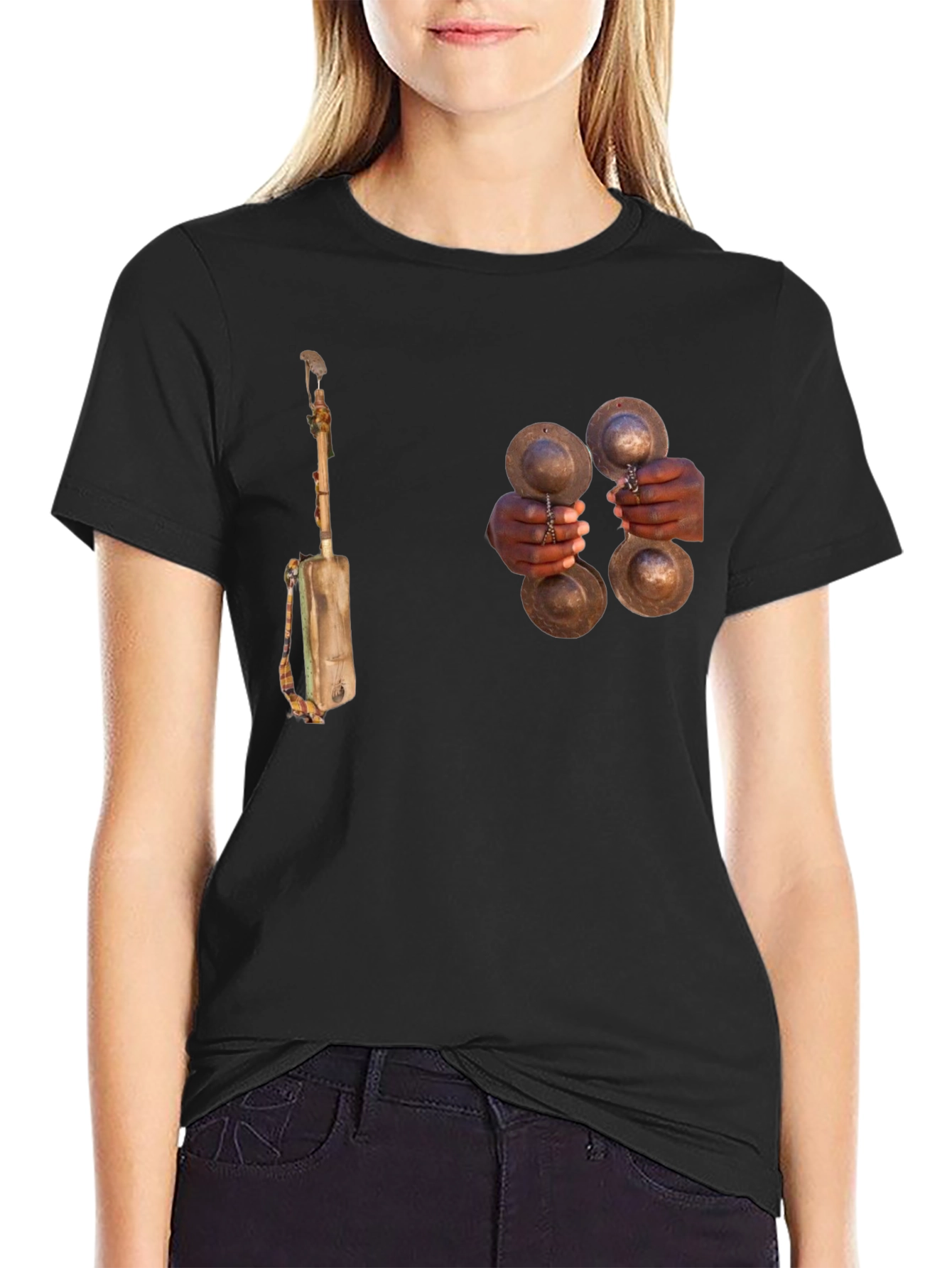 Unique Graphic T-Shirt - Musical Instrument Print