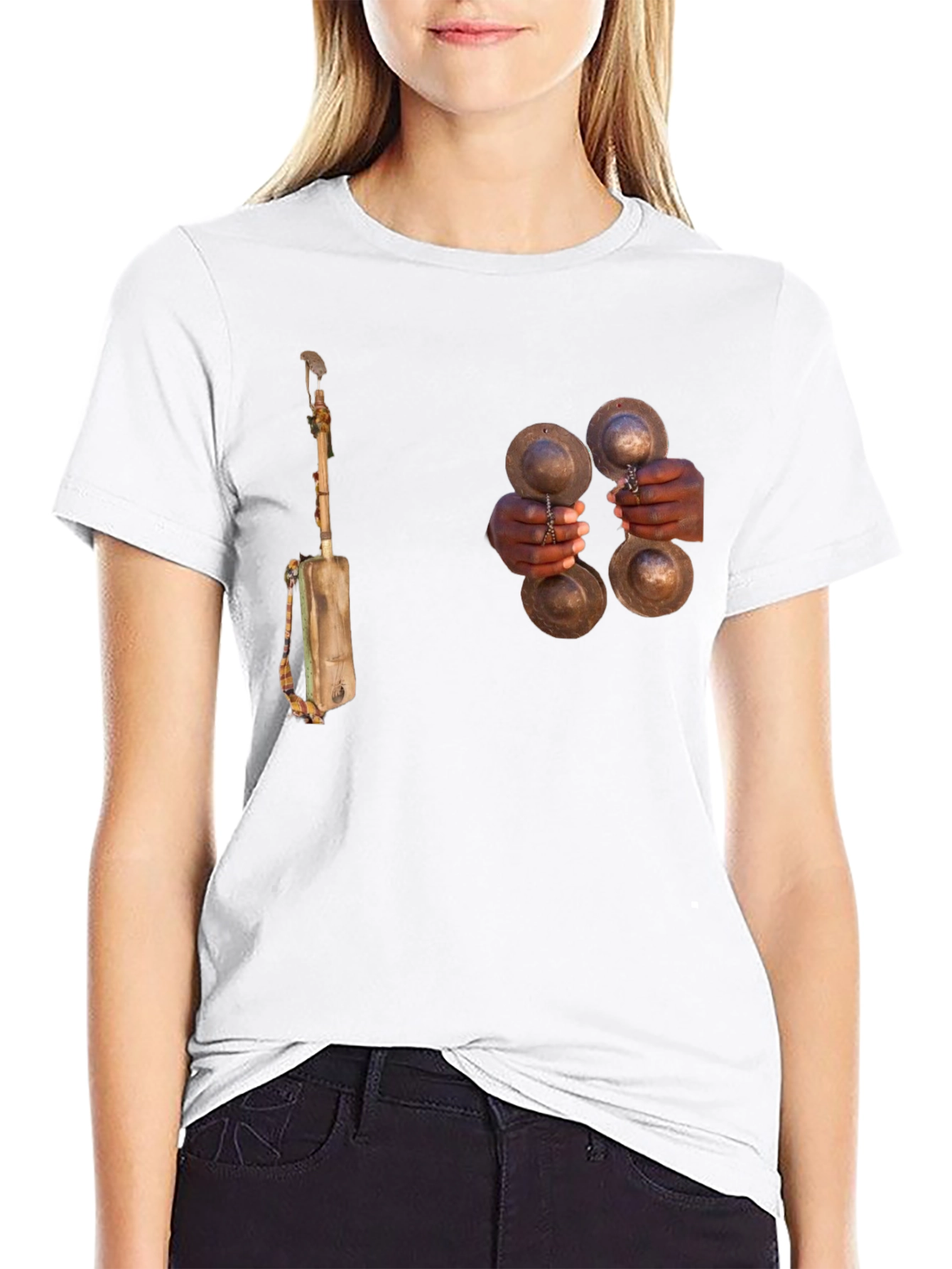 Unique Graphic T-Shirt - Musical Instrument Print