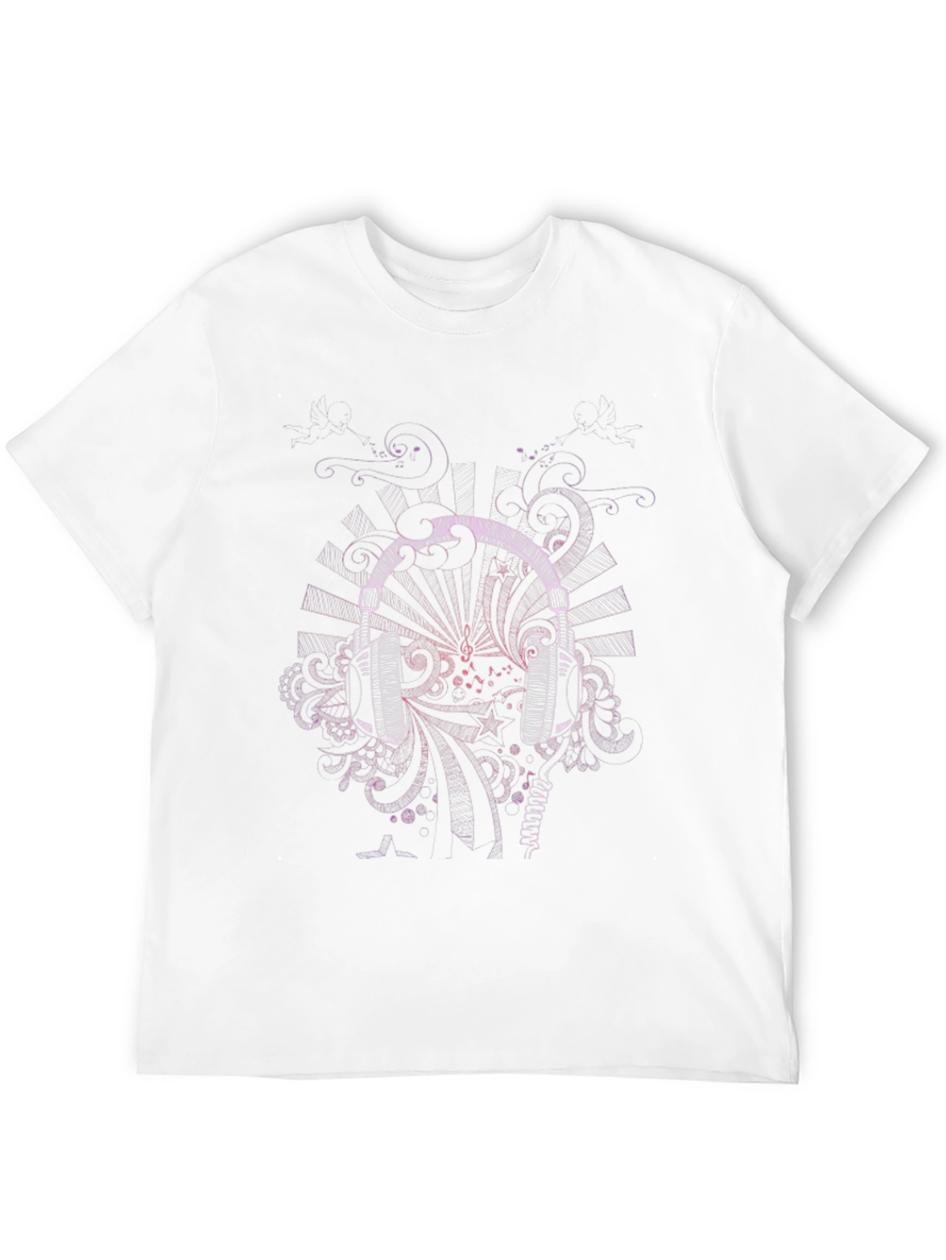 Music Headphones Graphic T-Shirt