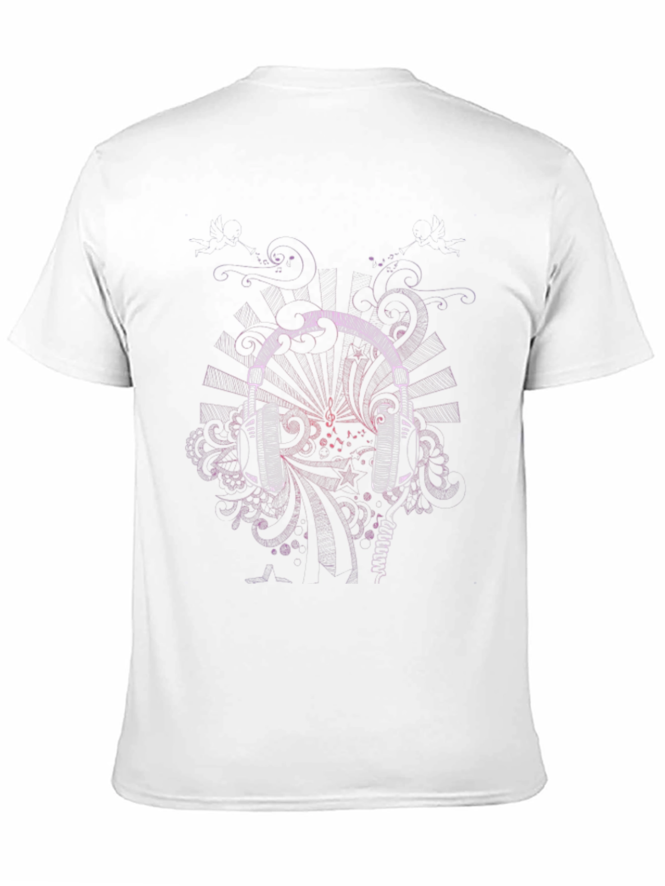 Music Headphones Graphic T-Shirt