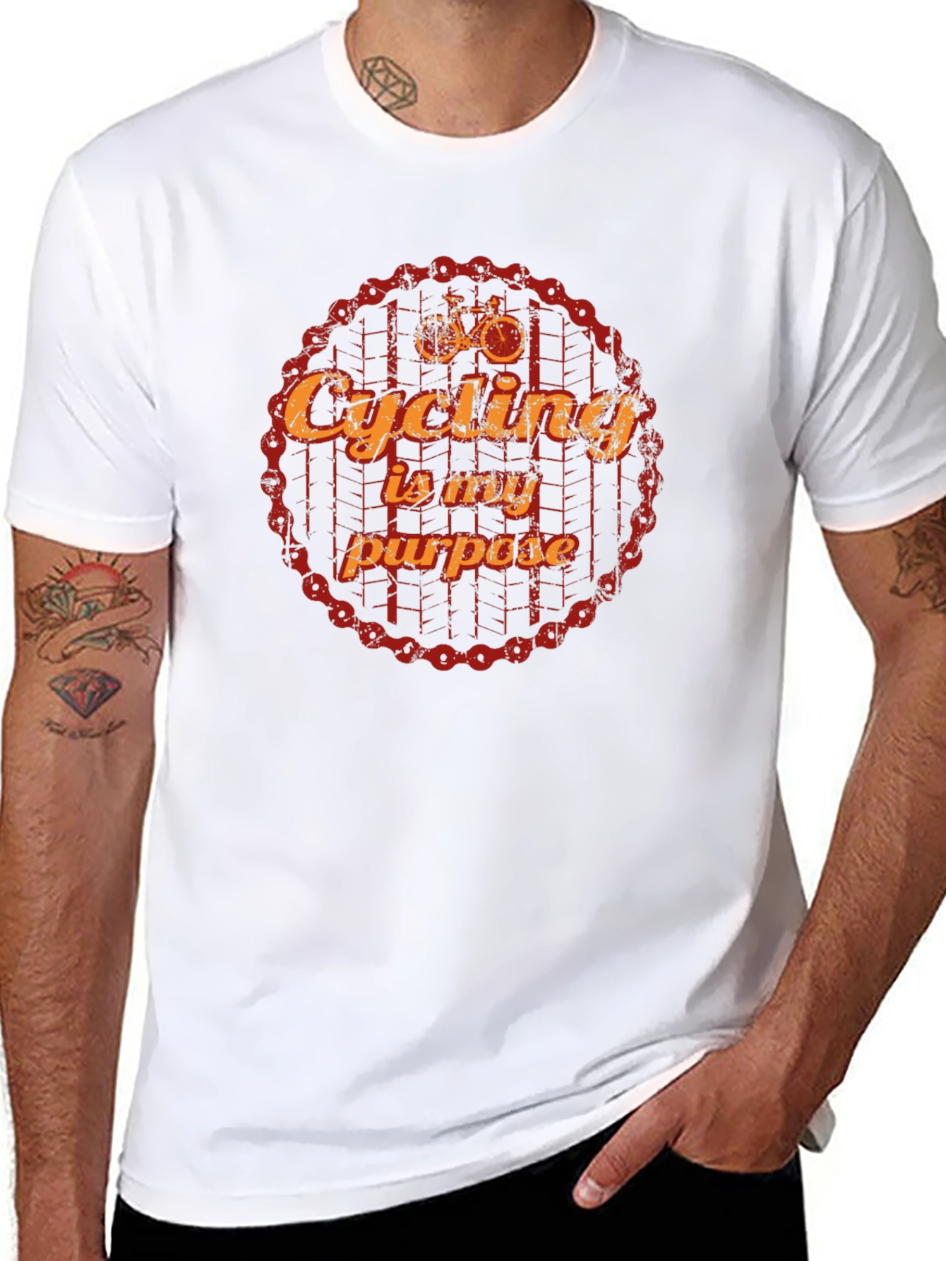 Cycling Is My Purpose T-Shirt - Black