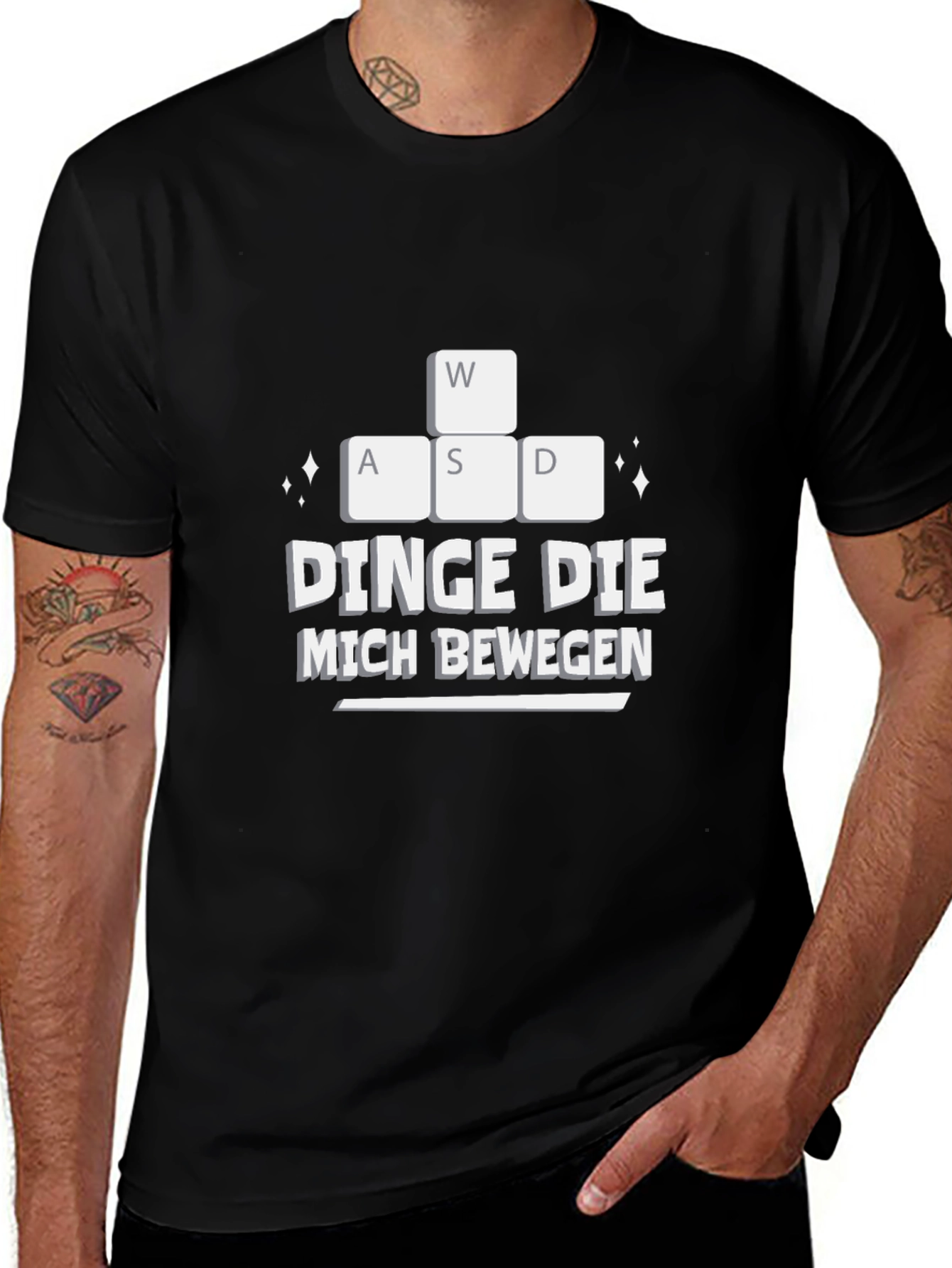 Gamer T-Shirt - WASD Keys Dinge Die Mich Bewegen