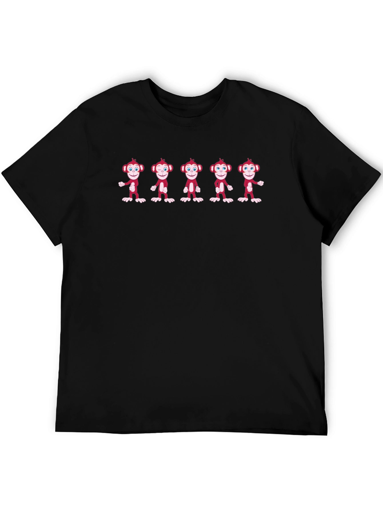 Monkey See Monkey Do Black T-Shirt