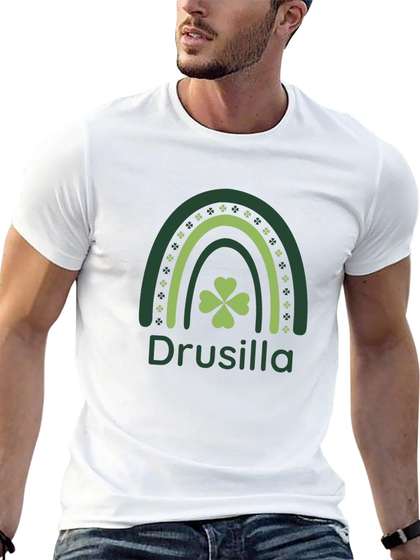 Drusilla St. Patricks Day Rainbow Graphic Tee