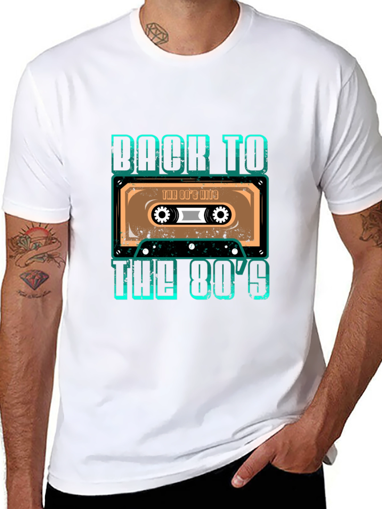 Retro 80s Cassette Tape Graphic T-Shirt