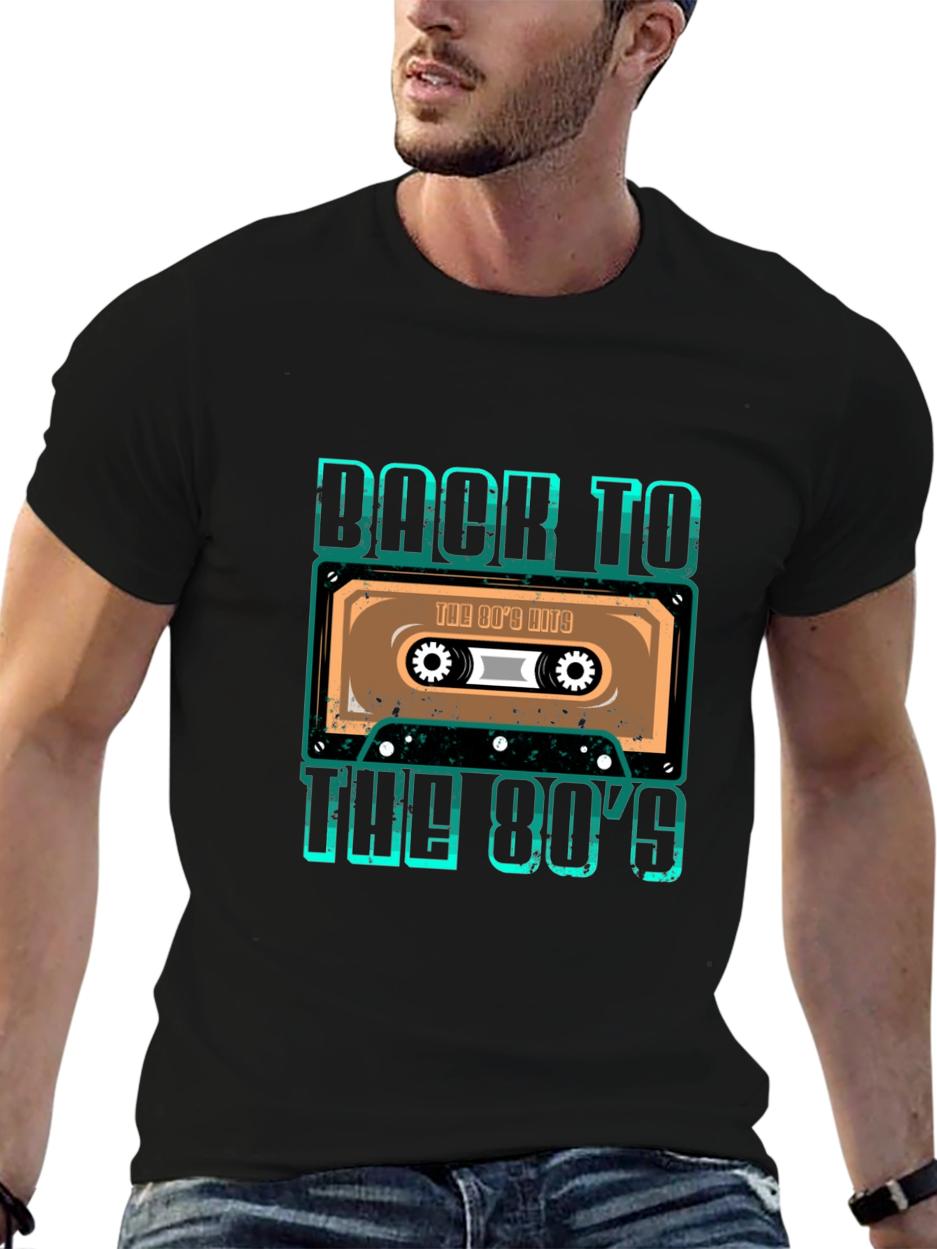 Retro 80s Cassette Tape Graphic T-Shirt