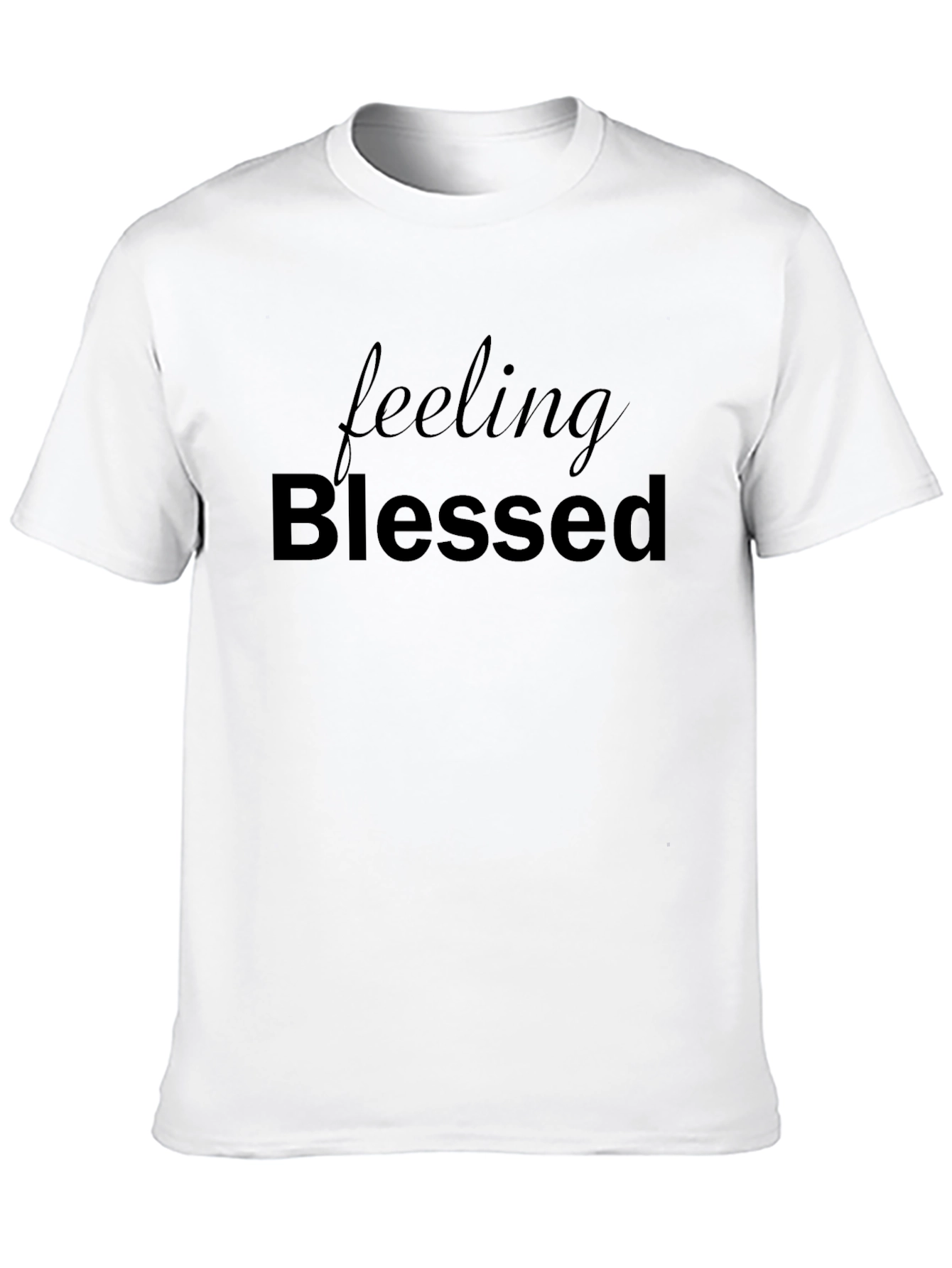 Feeling Blessed Black Graphic Tee