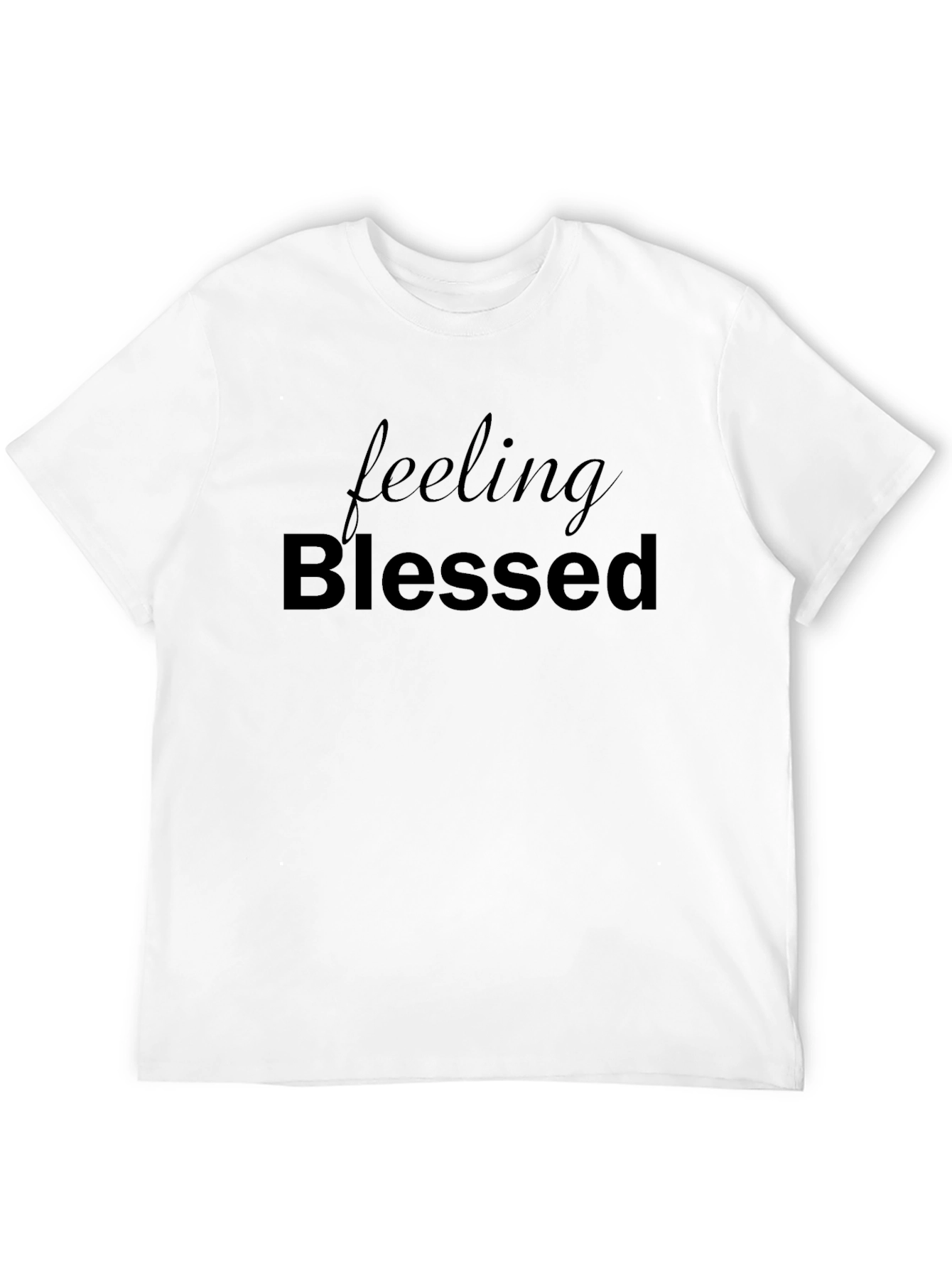 Feeling Blessed Black Graphic Tee