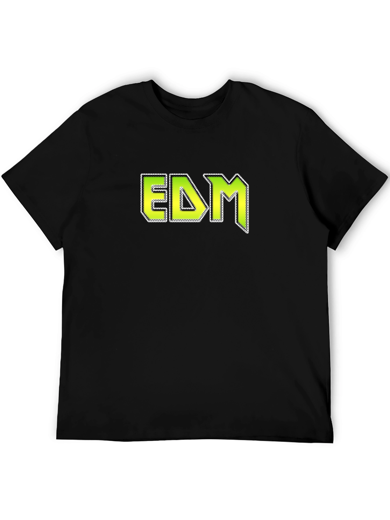 EDM Graphic T-Shirt - Black Cotton Blend Tee