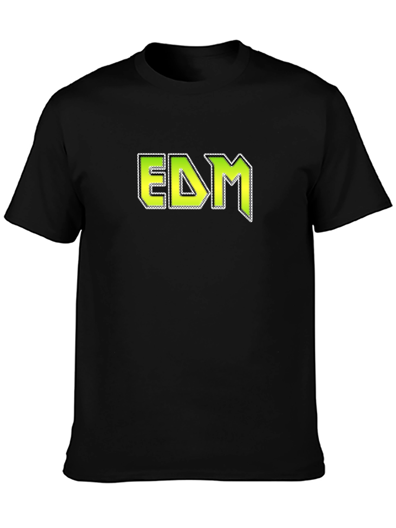 EDM Graphic T-Shirt - Black Cotton Blend Tee