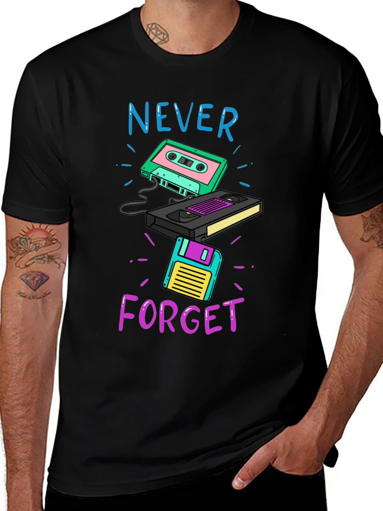 Retro Throwback Graphic Tee - Never Forget