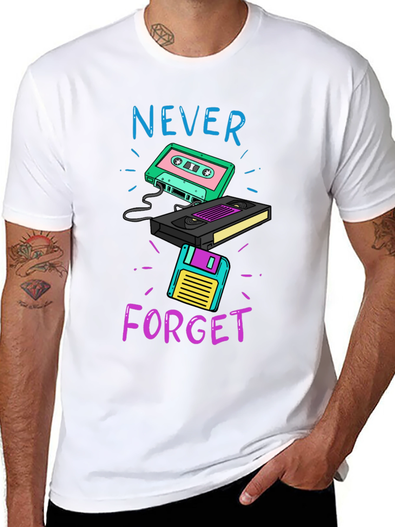 Retro Throwback Graphic Tee - Never Forget