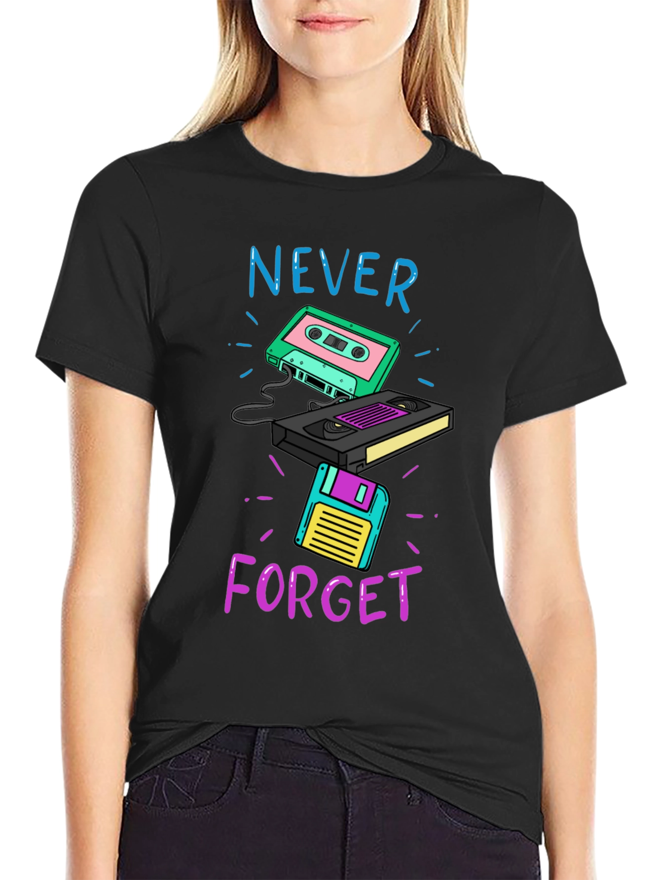 Retro Throwback Graphic Tee - Never Forget