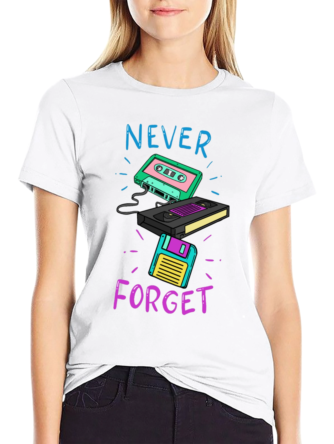 Retro Throwback Graphic Tee - Never Forget