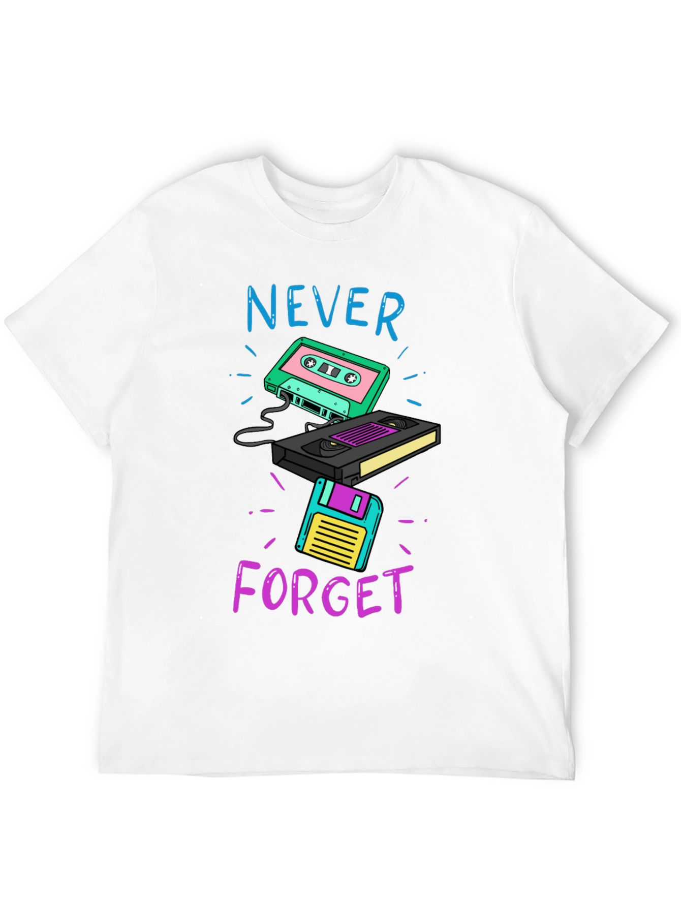 Retro Throwback Graphic Tee - Never Forget
