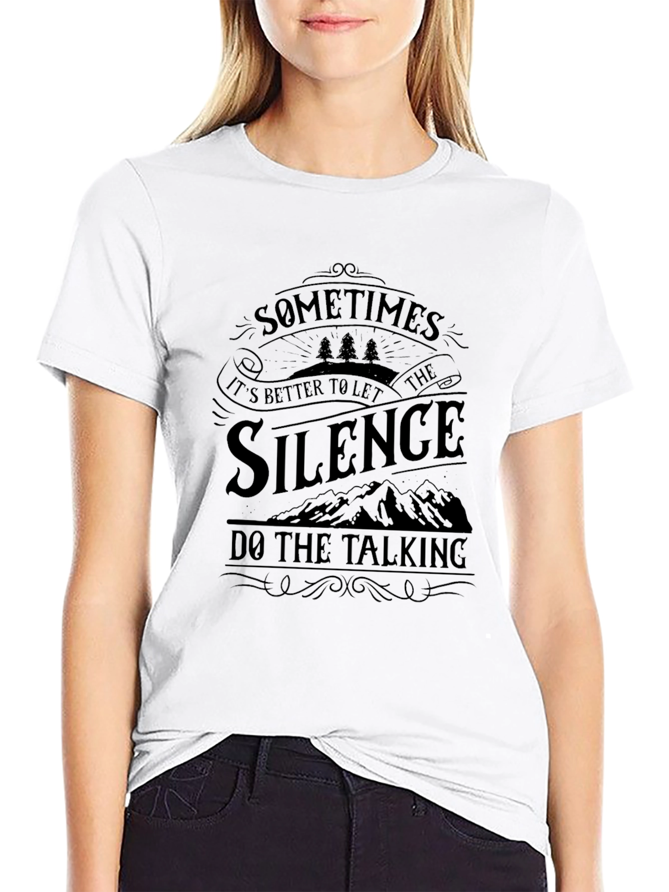 Silence Talking Graphic T-Shirt - Relaxed Fit
