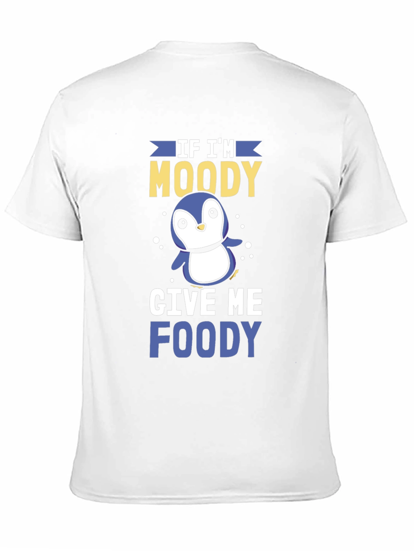 Moody Penguin Graphic Tee - Mens Black T-Shirt