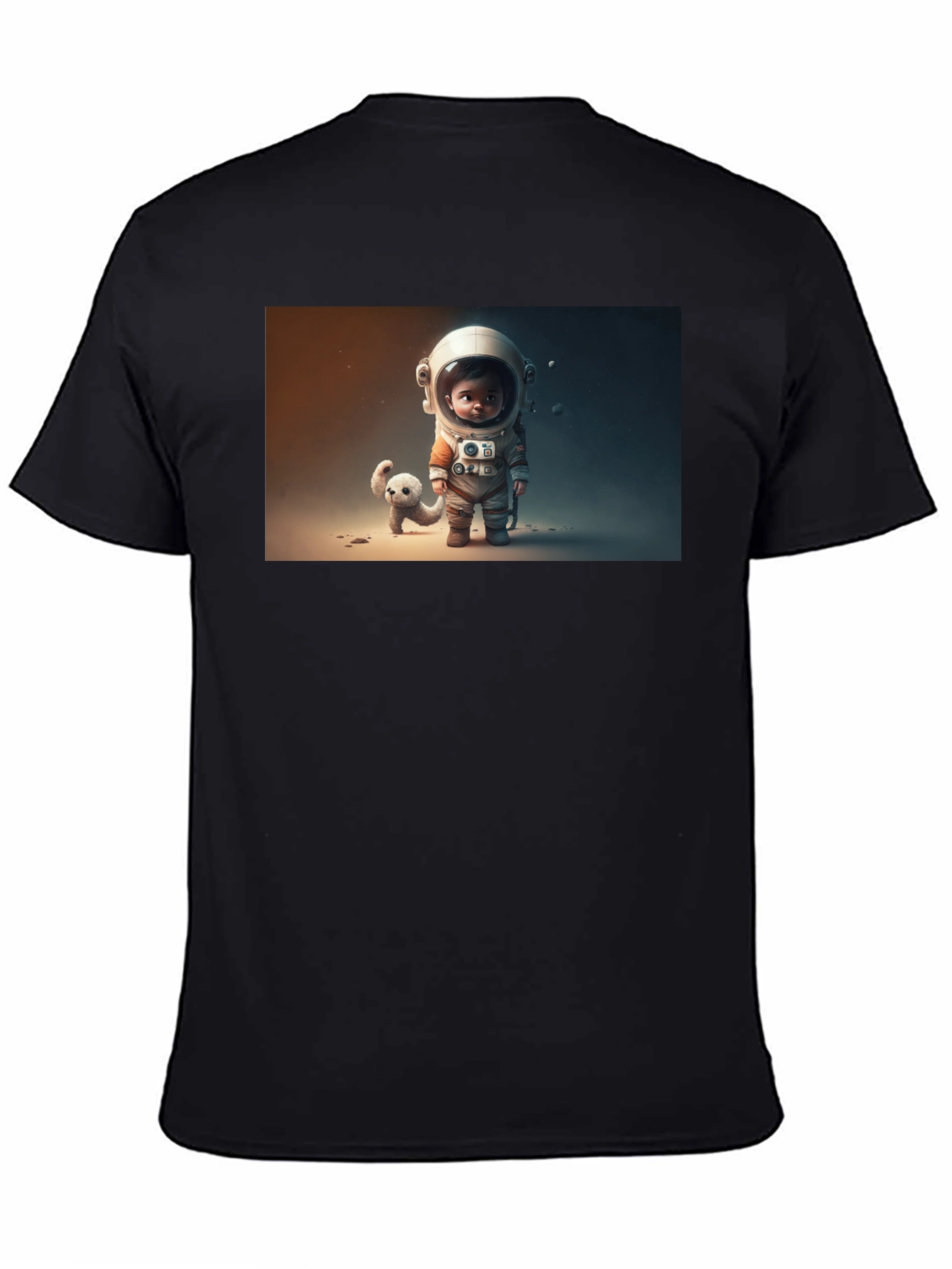 Astronaut & Friend Graphic Tee - Black