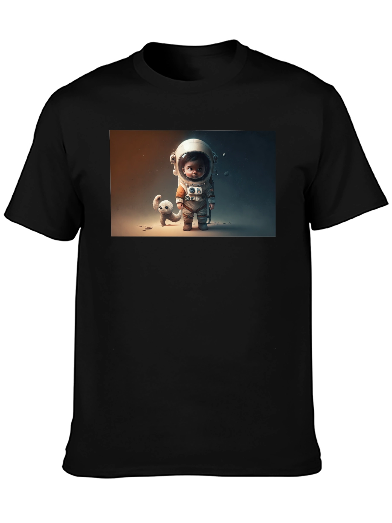 Astronaut & Friend Graphic Tee - Black
