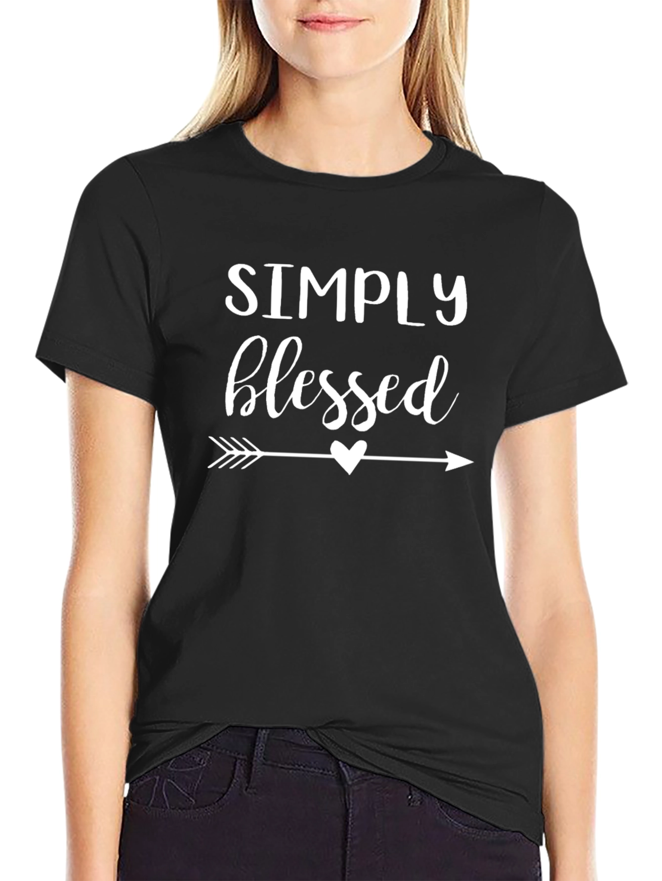Simply Blessed Arrow Heart T-Shirt