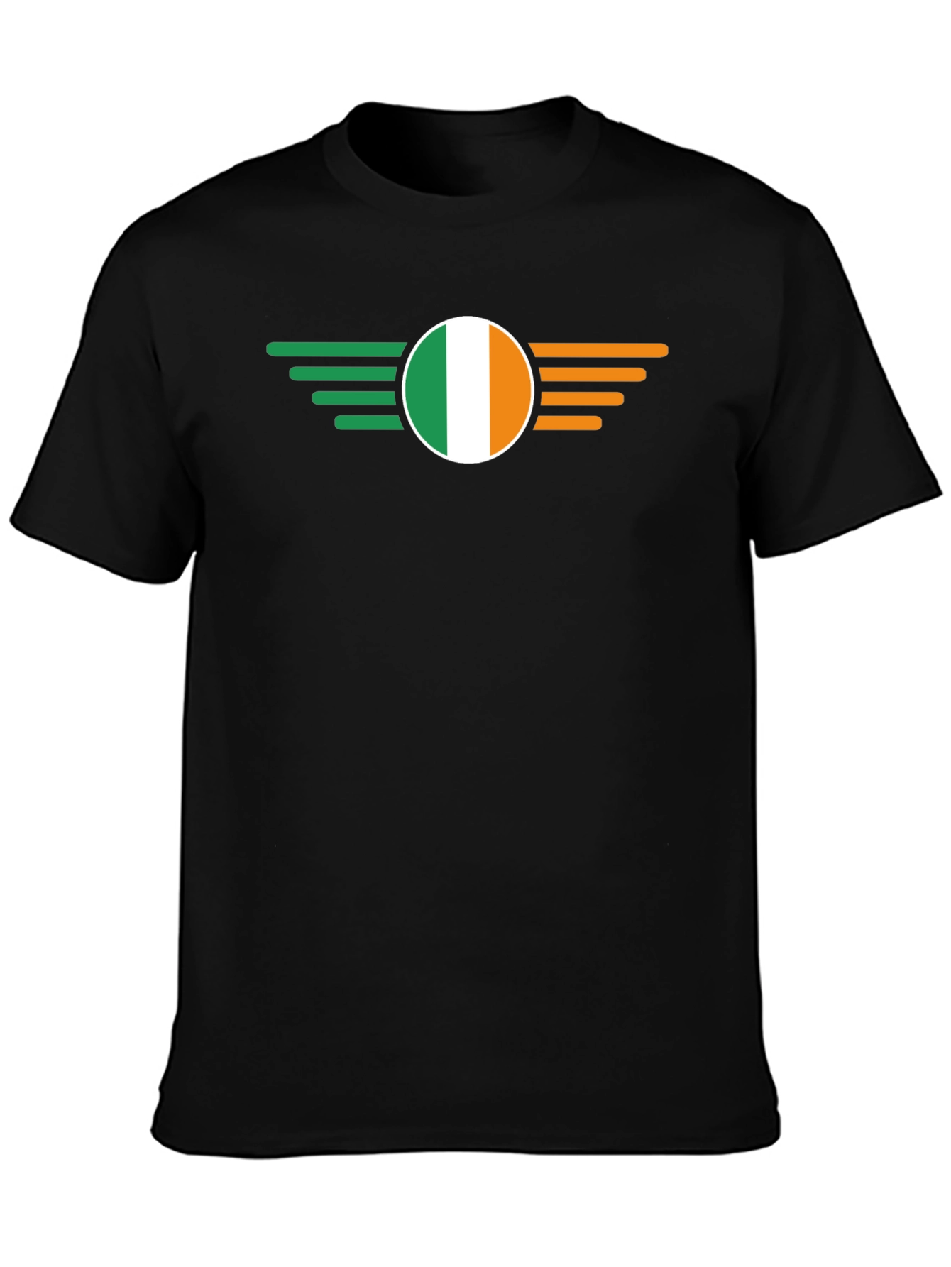 Ireland Flag Wing Black T-Shirt