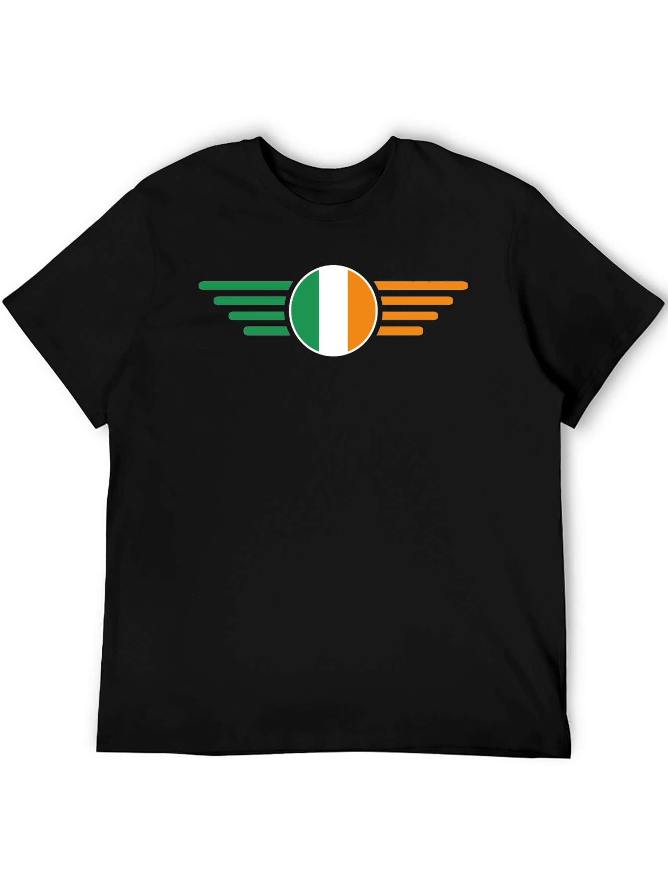 Ireland Flag Wing Black T-Shirt