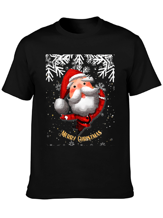 Festive Santa Christmas Graphic Tee