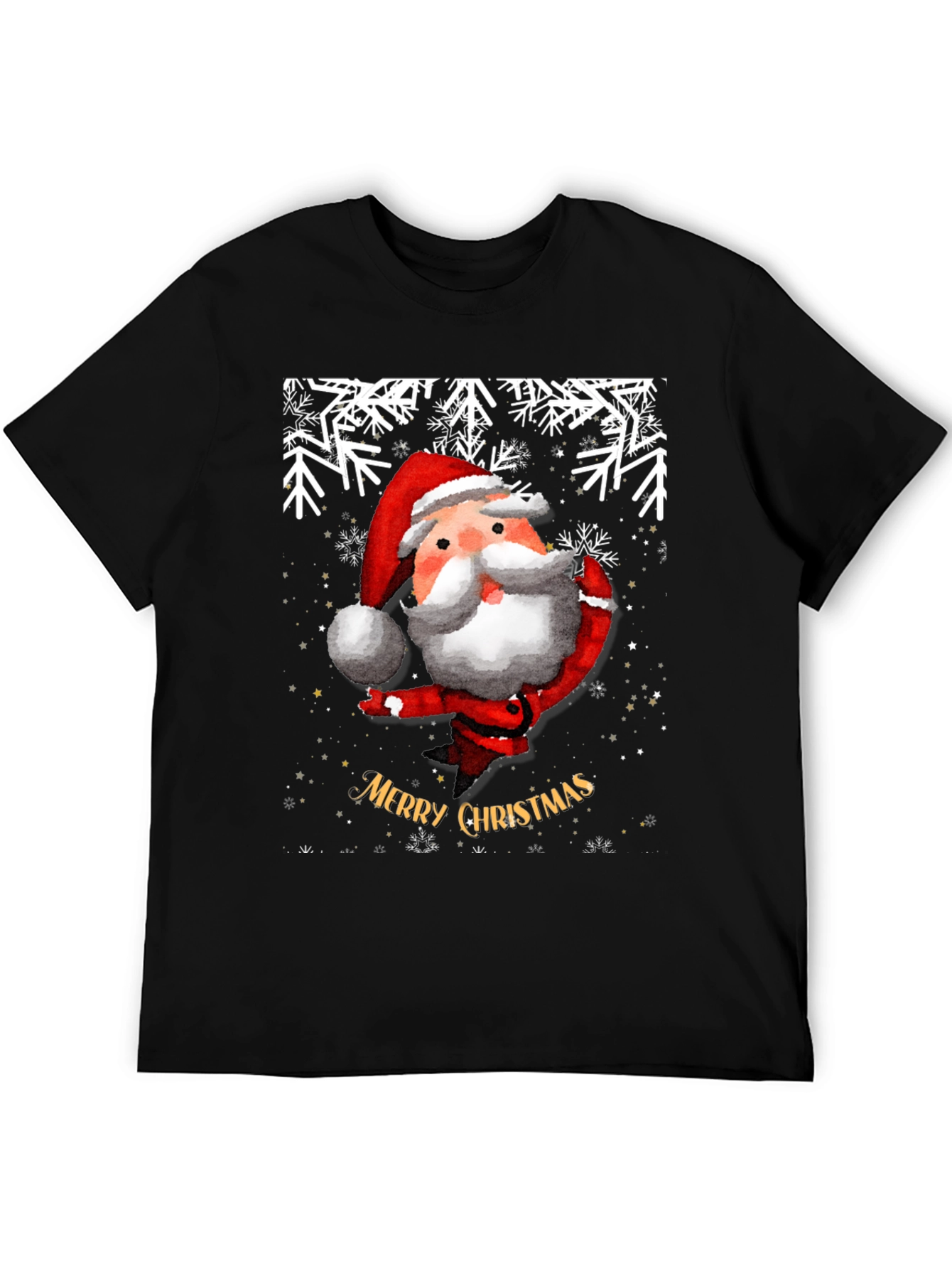 Festive Santa Christmas Graphic Tee