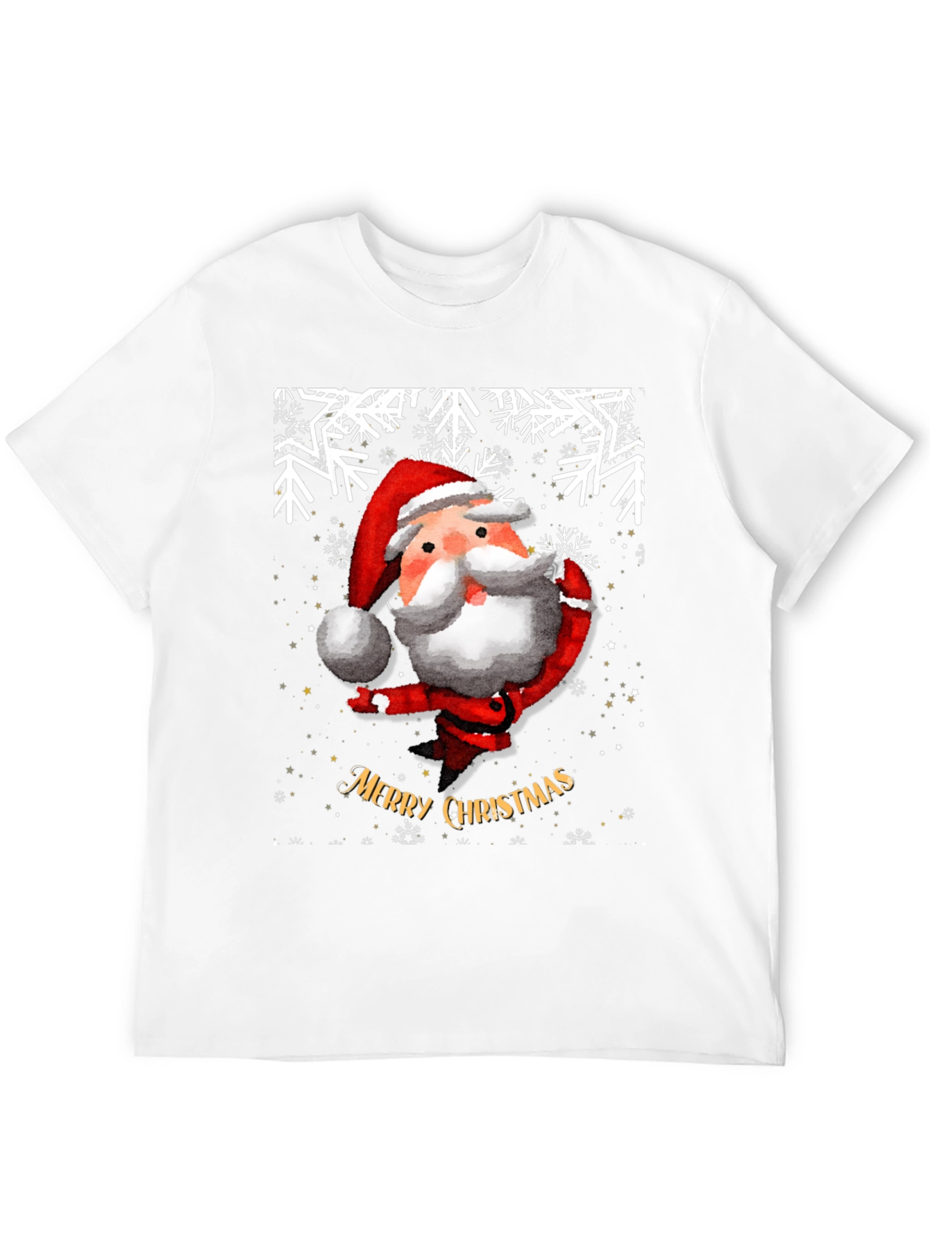 Festive Santa Christmas Graphic Tee