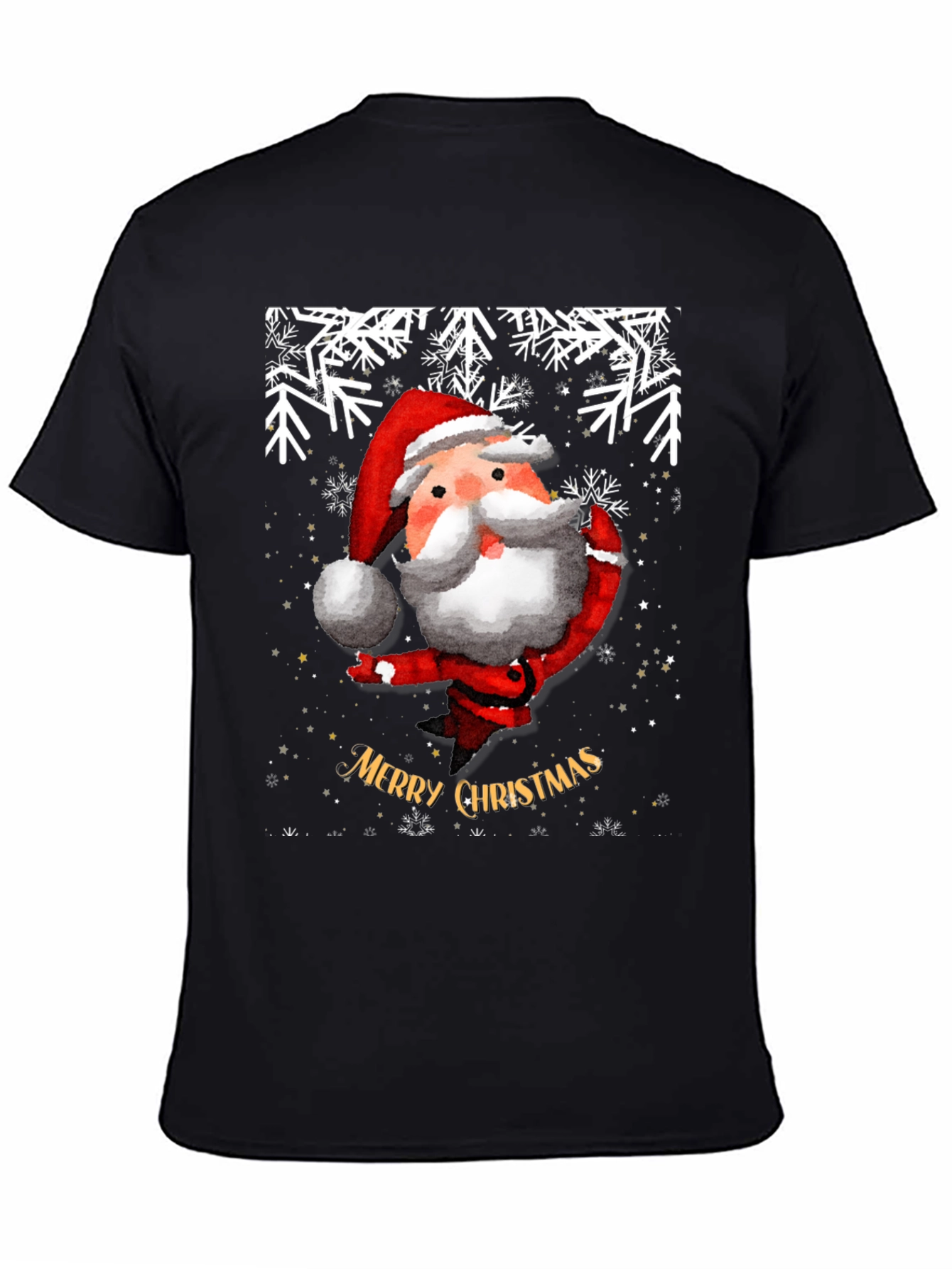 Festive Santa Christmas Graphic Tee