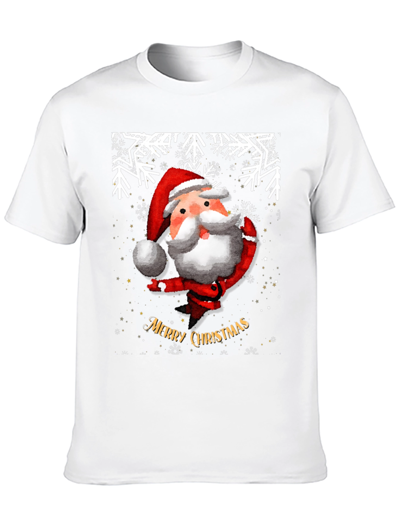 Festive Santa Christmas Graphic Tee