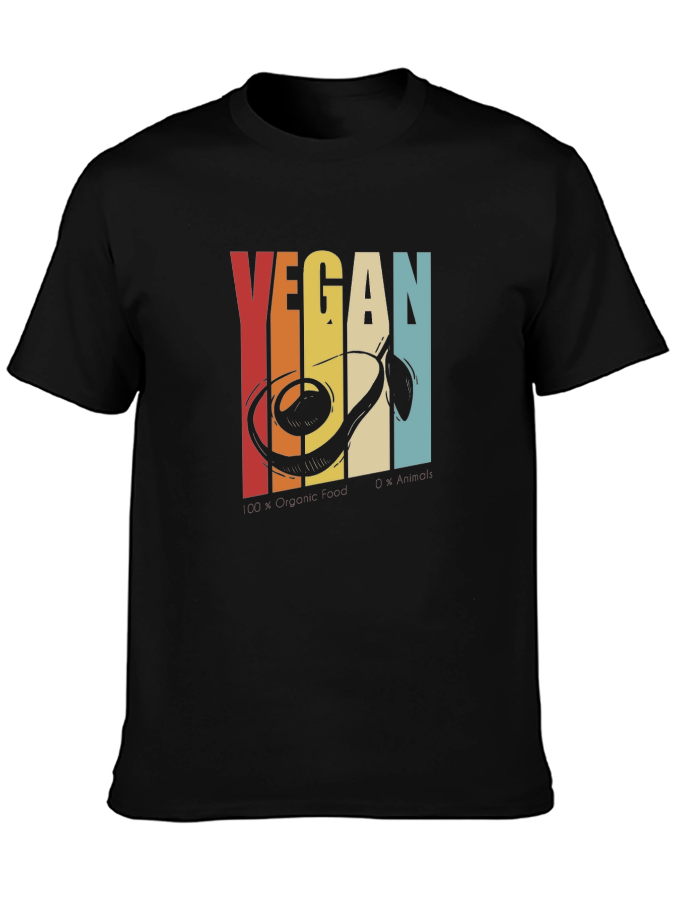 Retro Vegan Avocado T-Shirt