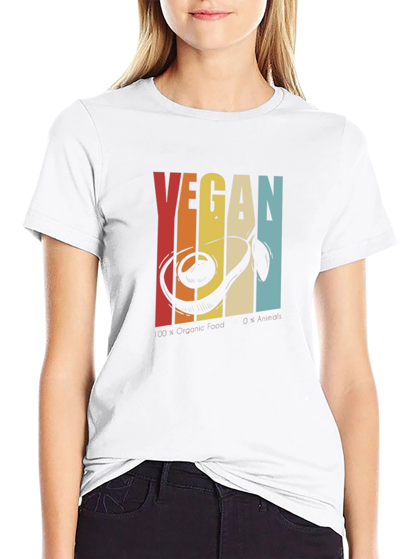 Retro Vegan Avocado T-Shirt
