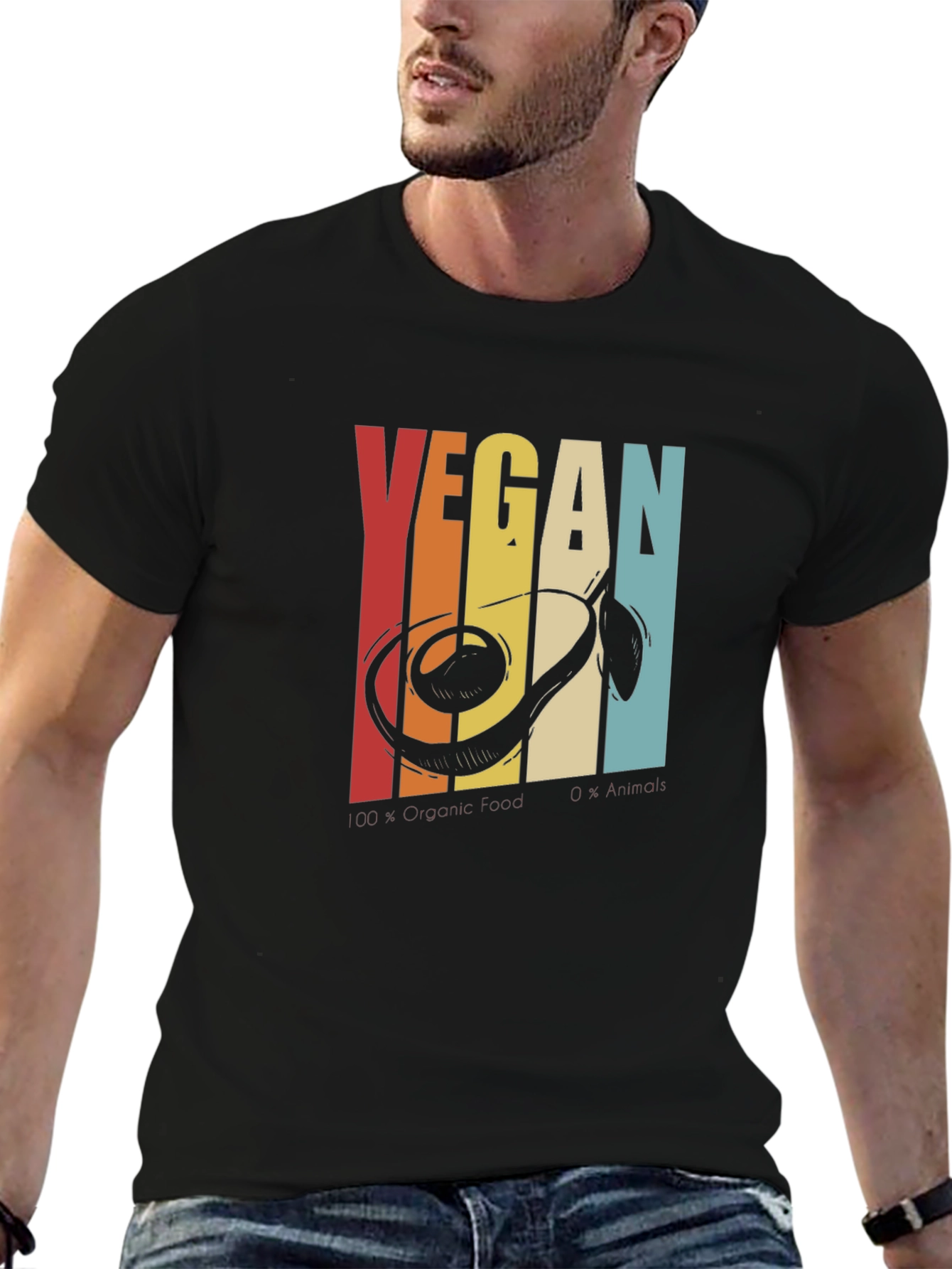 Retro Vegan Avocado T-Shirt