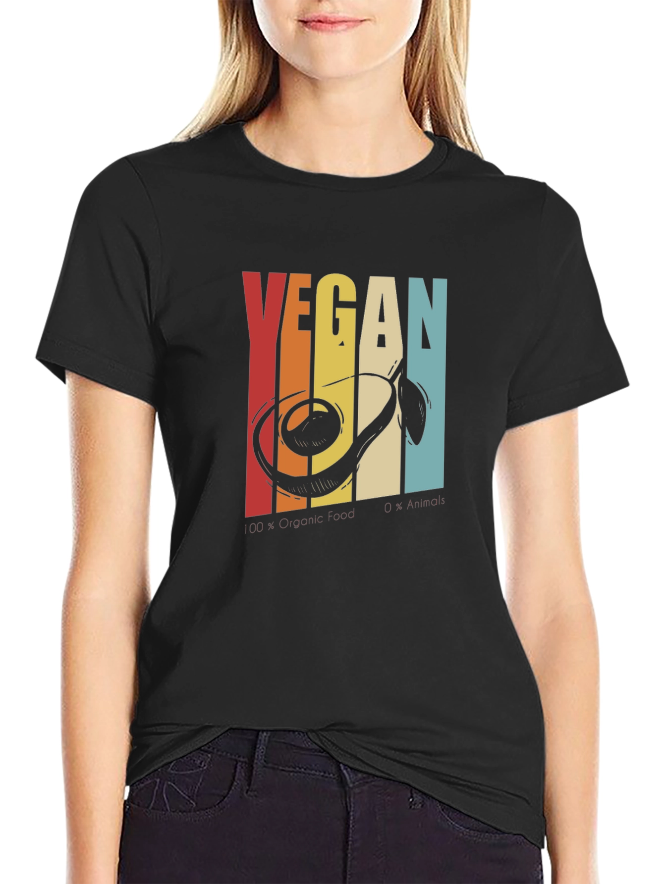 Retro Vegan Avocado T-Shirt