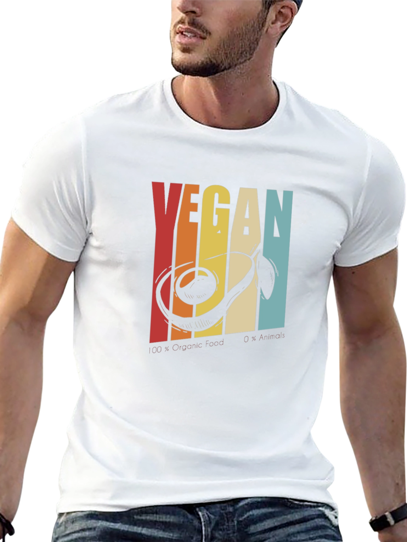 Retro Vegan Avocado T-Shirt